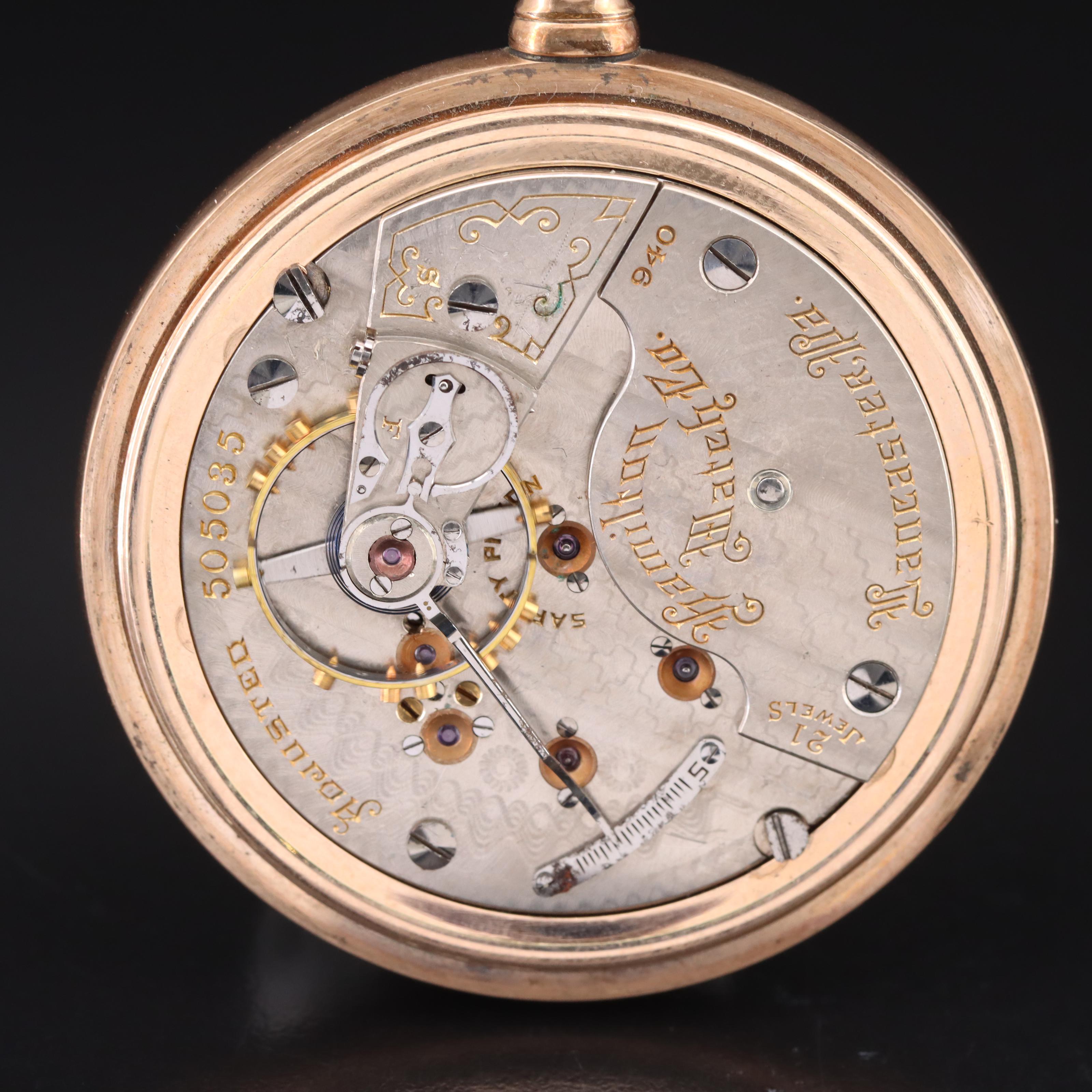 1906 Hamilton Railroad Grade Pocket Watch