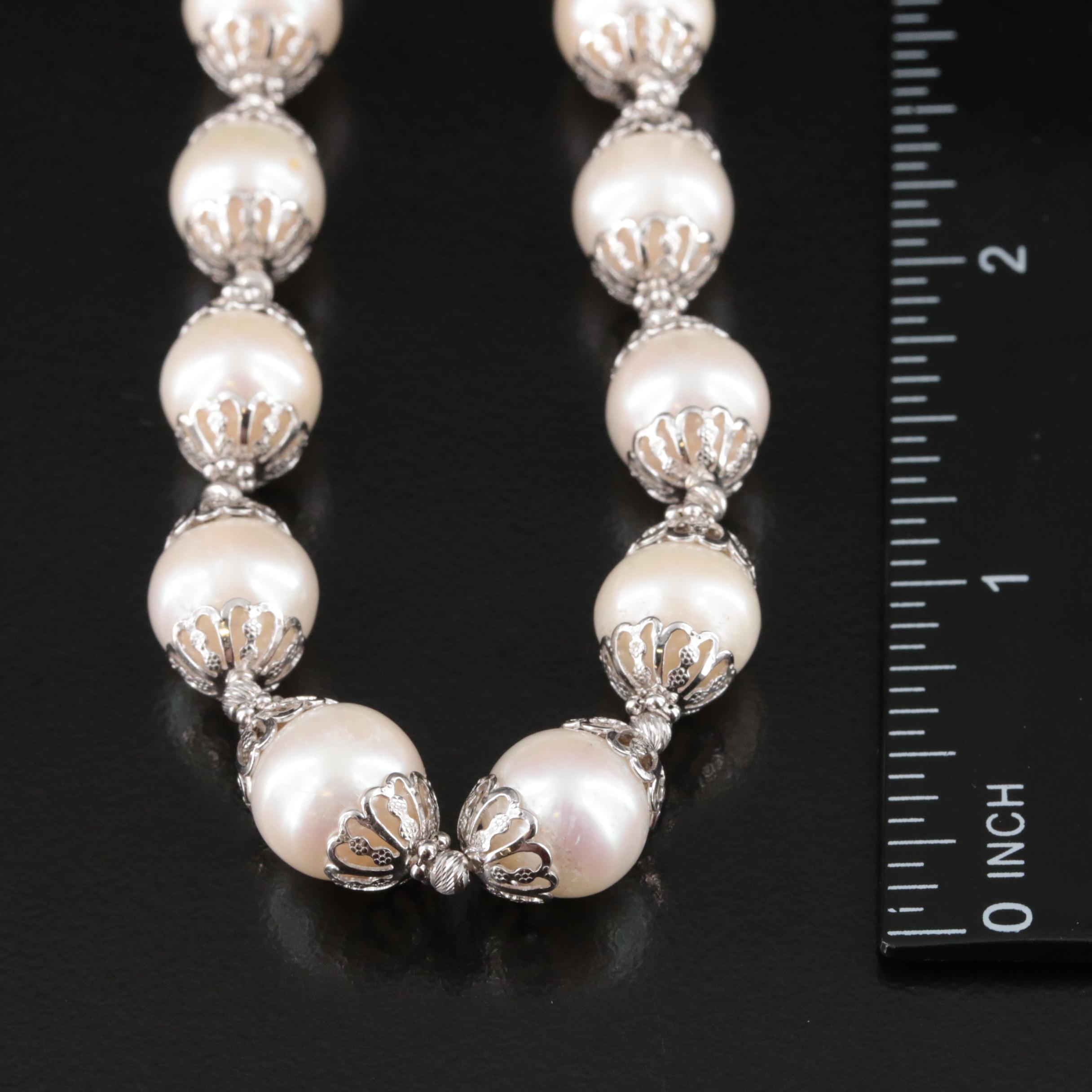 Sterling Pearl Necklace
