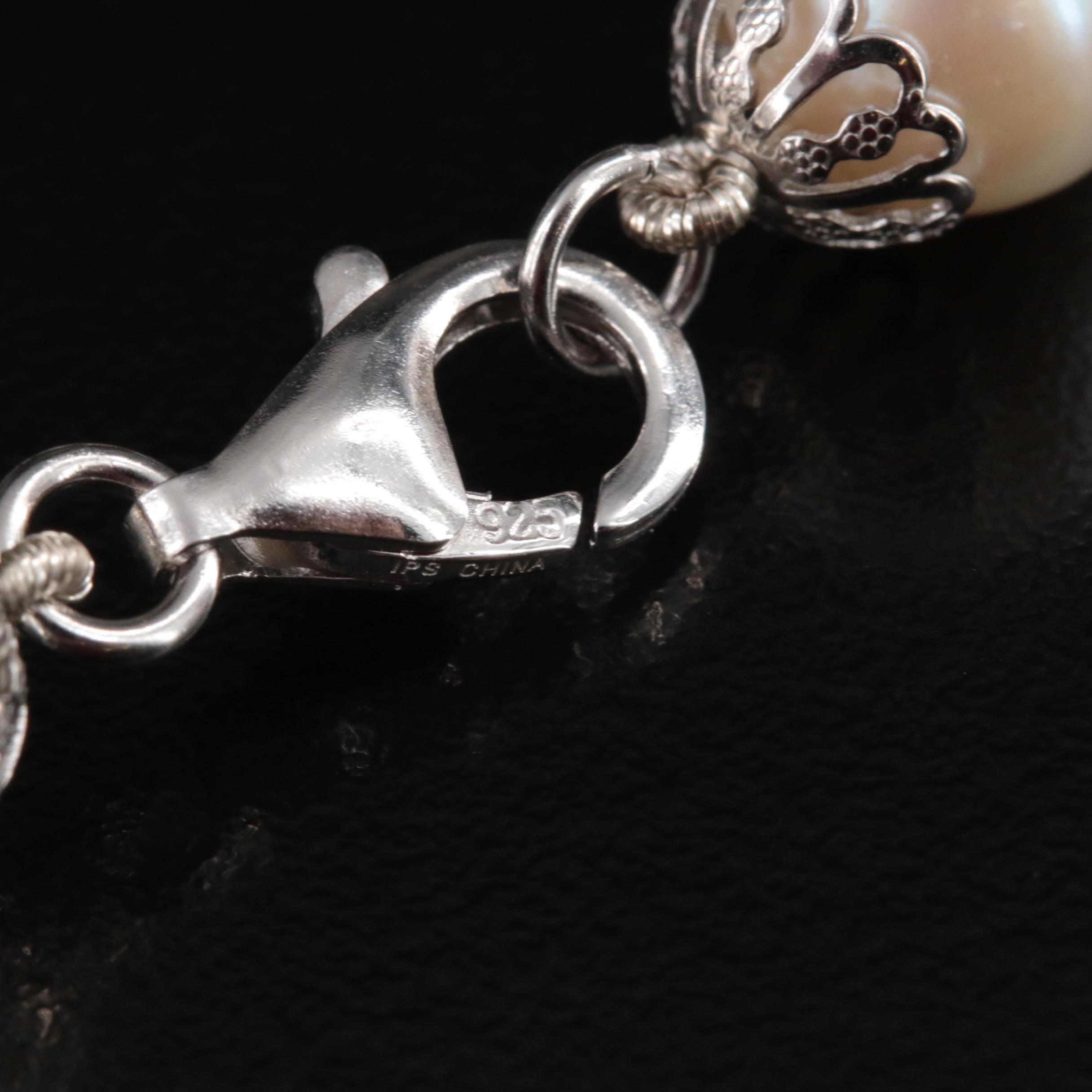 Sterling Pearl Necklace