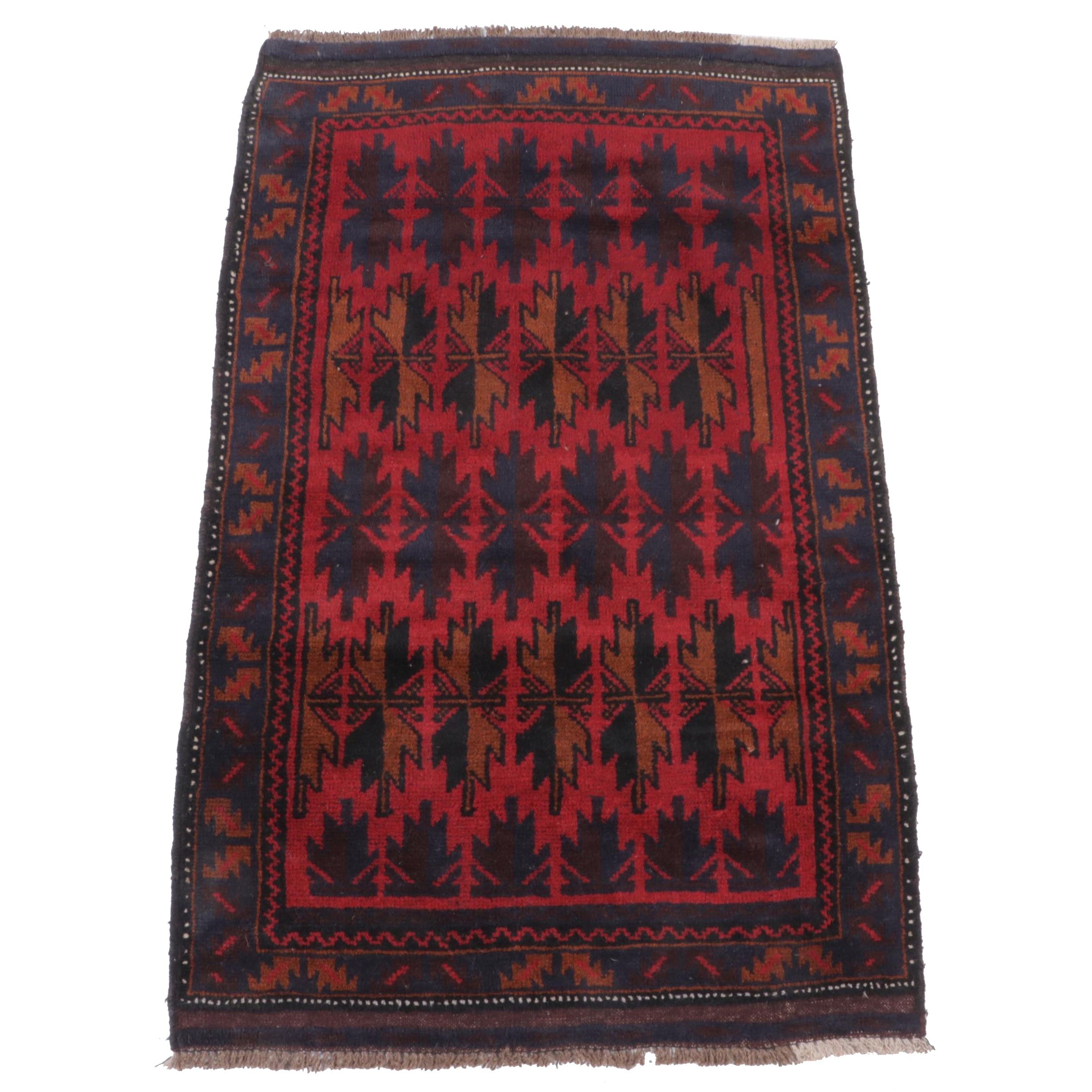 2'9 x 4'5 Hand-Knotted Afghan Taimani Accent Rug