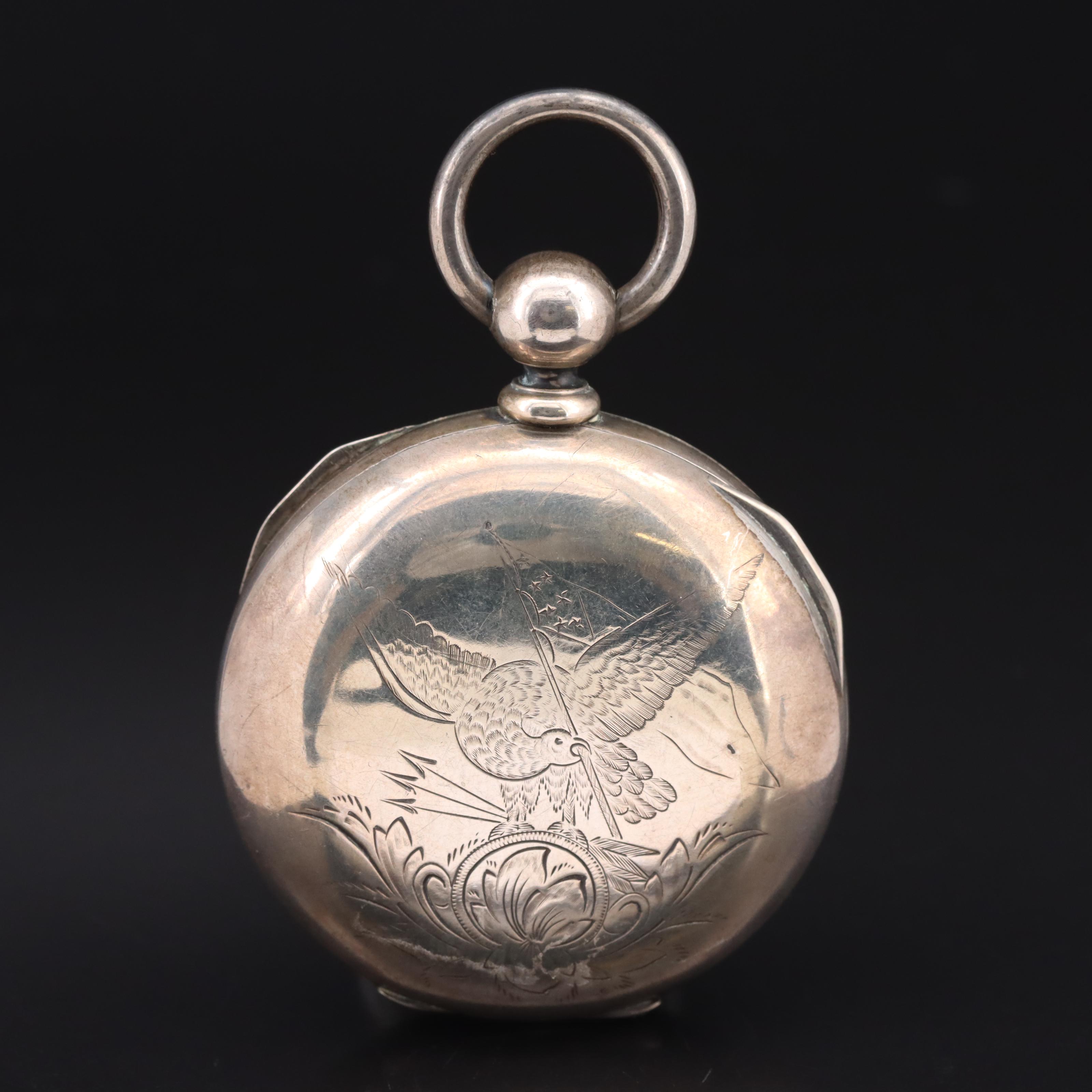 1860 Coin Silver American Waltham Pocket Watch