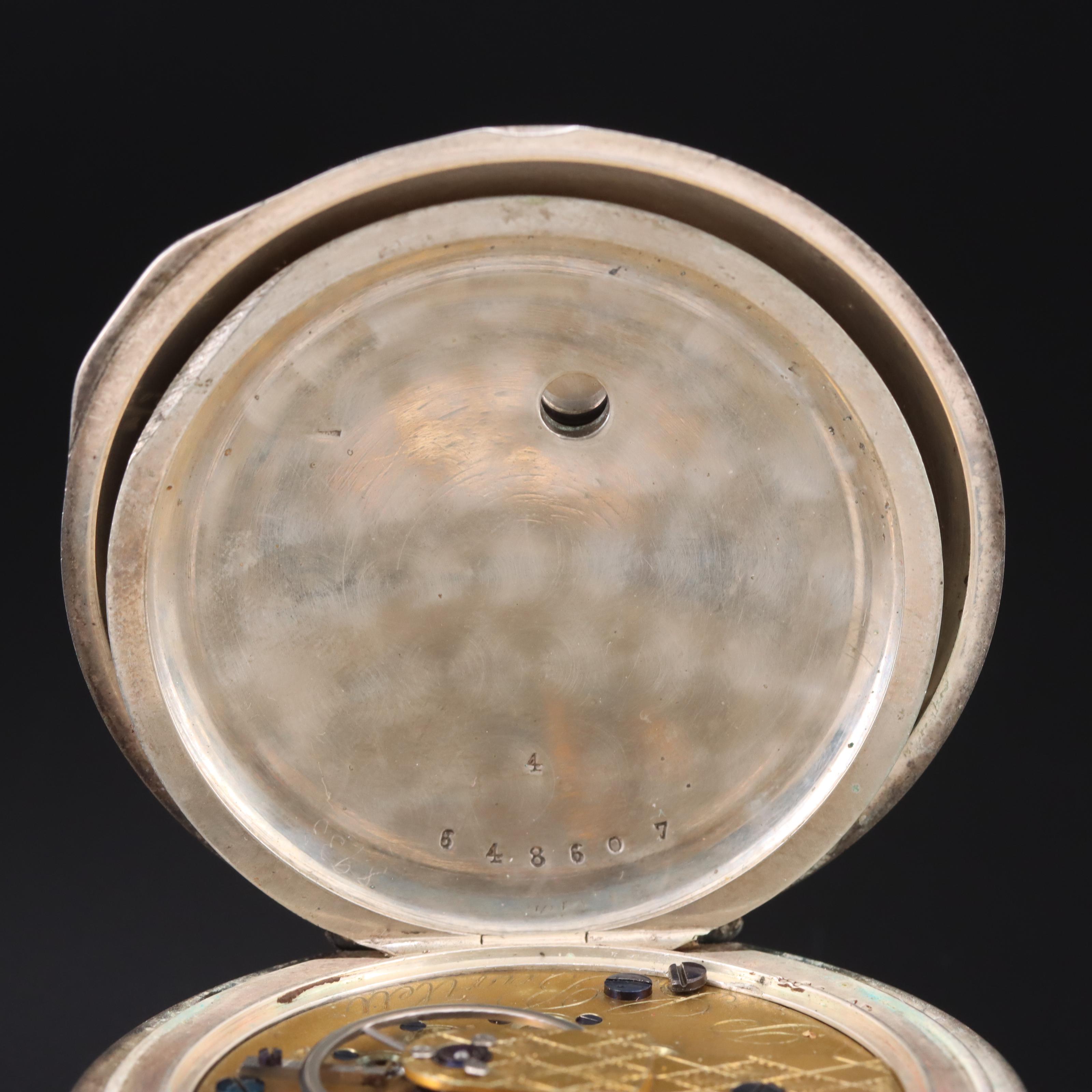 1860 Coin Silver American Waltham Pocket Watch