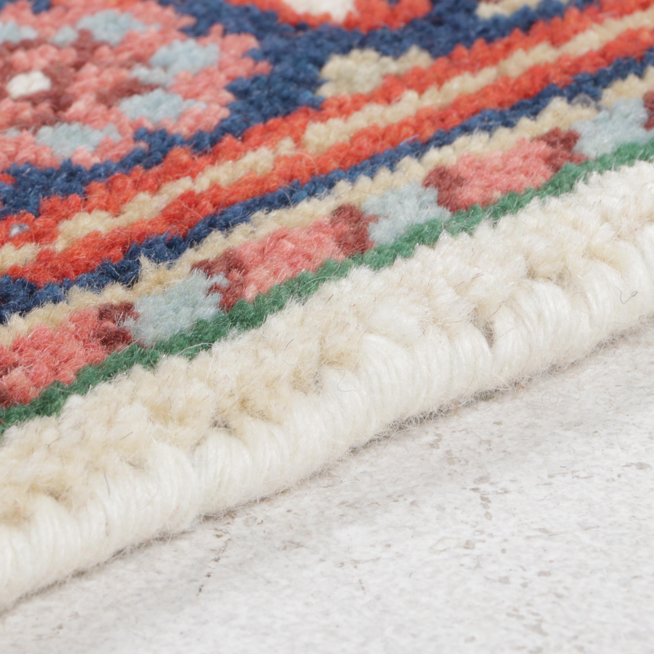 2'5 x 14'2 Hand-Knotted Indo-Persian Heriz Serapi Carpet Runner