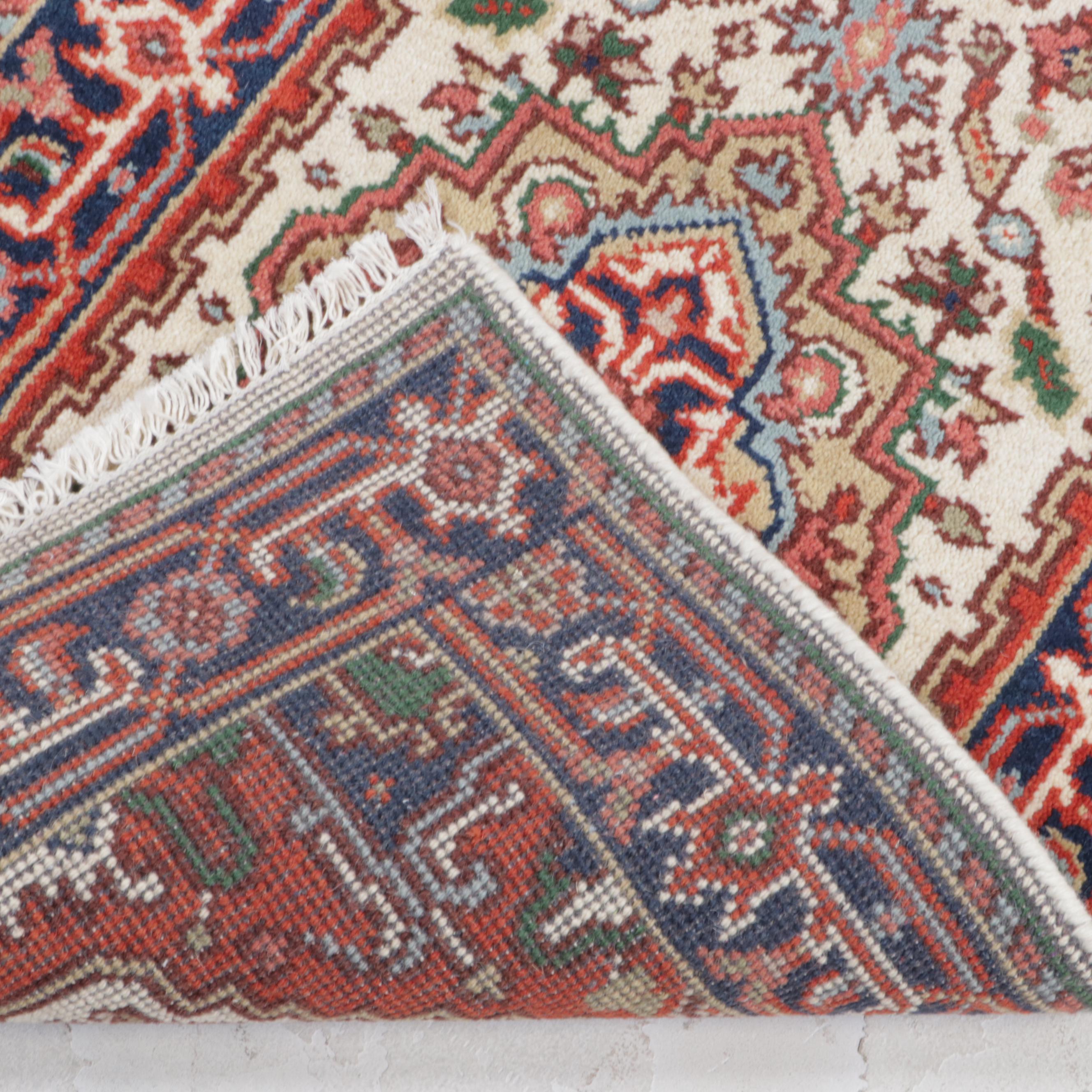 2'5 x 14'2 Hand-Knotted Indo-Persian Heriz Serapi Carpet Runner