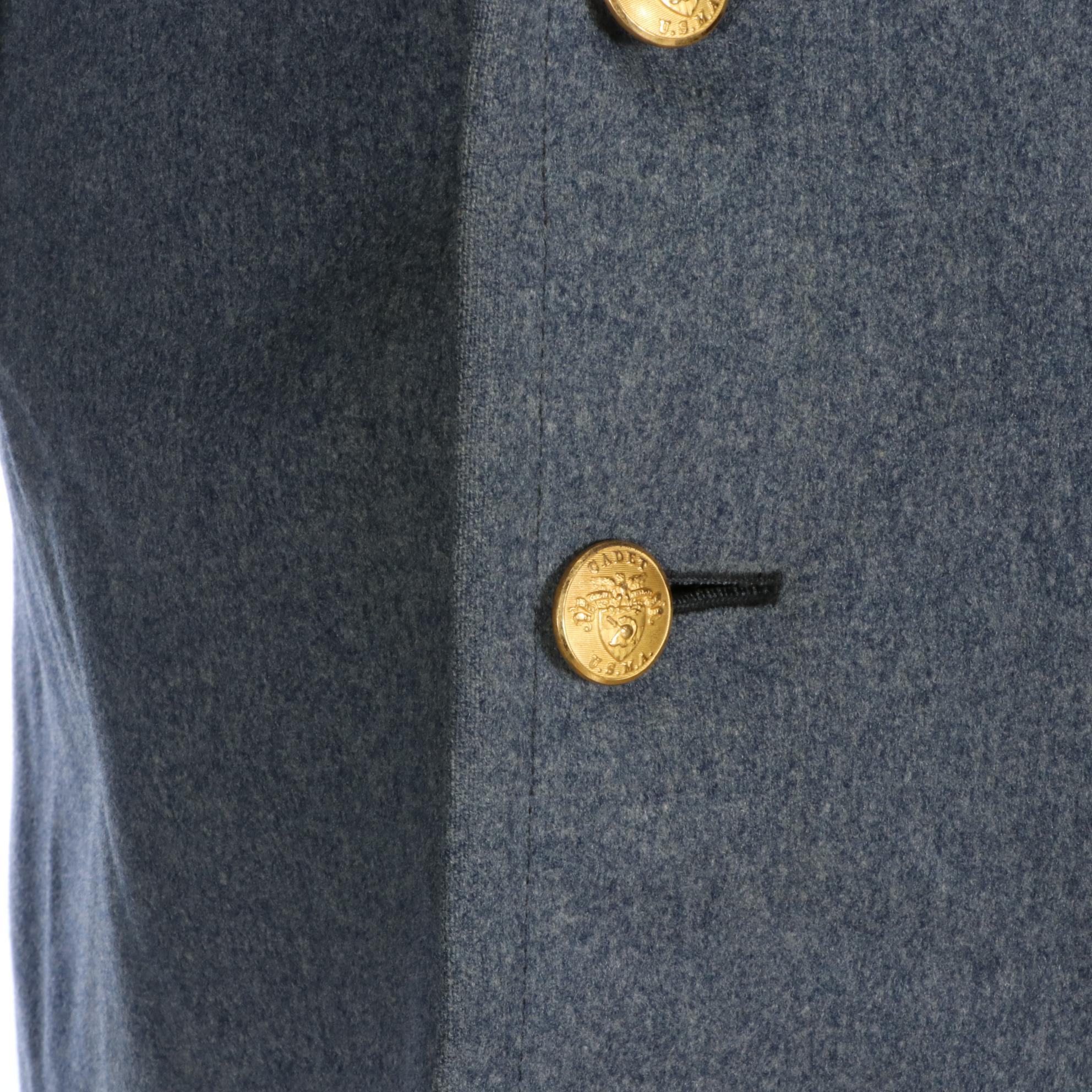 U.S.M.A. West Point Cadet Uniform Long Coat and Dress Grays, 1950s