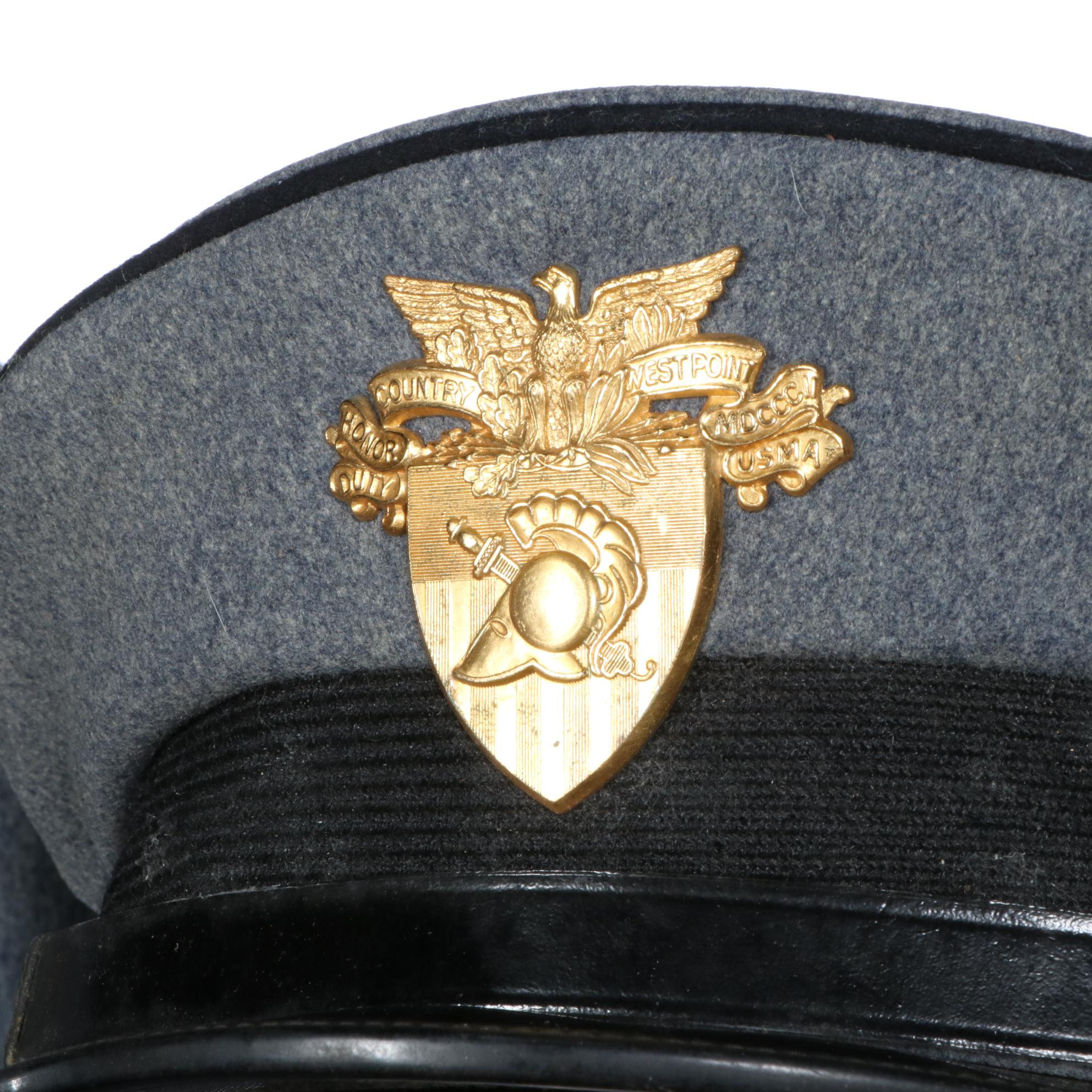 U.S.M.A. West Point Cadet Uniform Long Coat and Dress Grays, 1950s