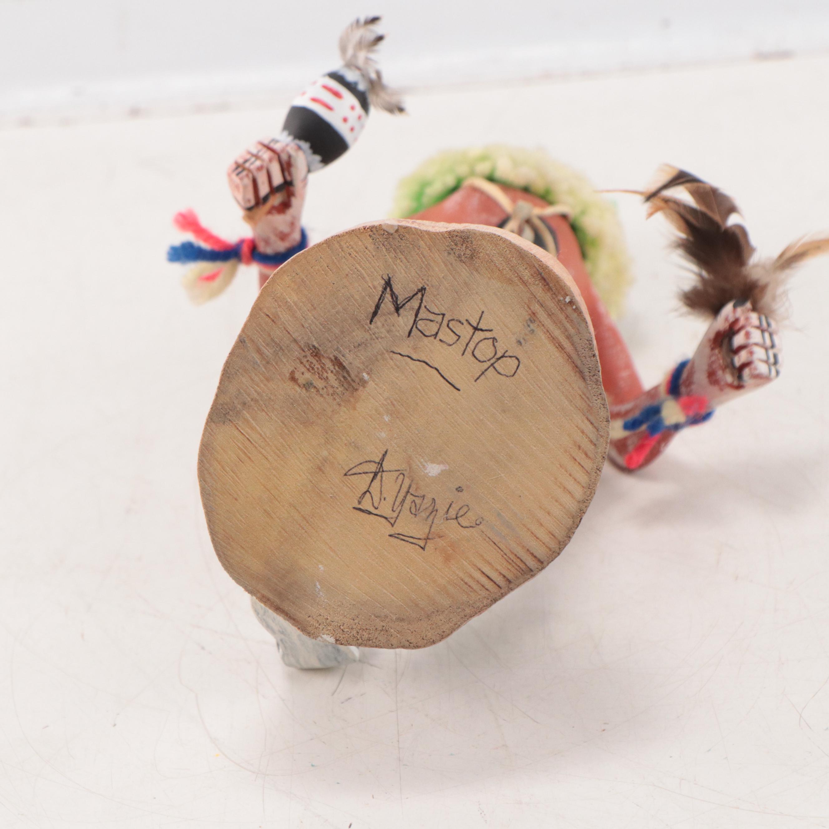 D. Yazie Hopi "Mastop" Kachina Figure, Late 20th Century