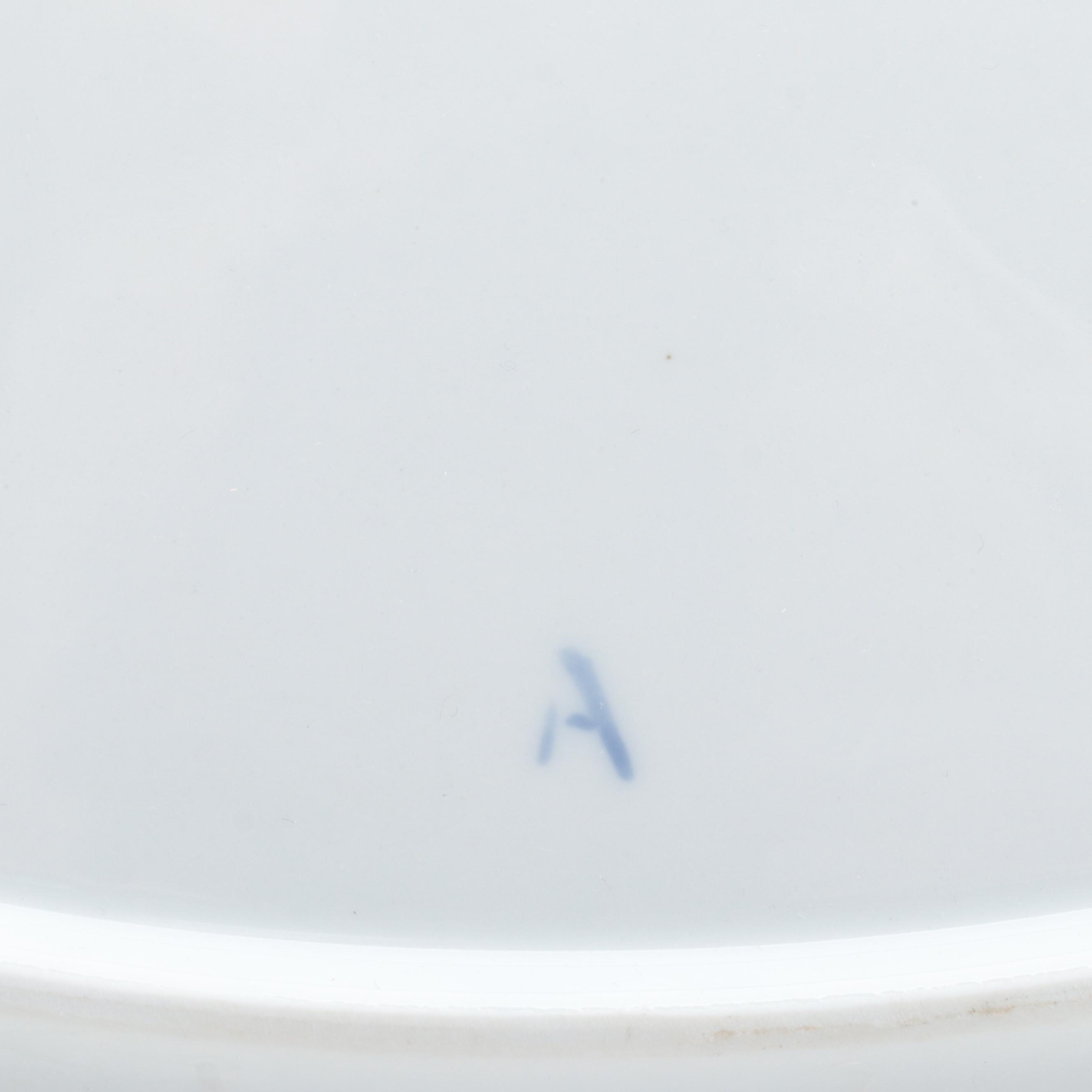 Chinese Blue and White Porcelain Ginger Jar, Vases and Delft Style Platter