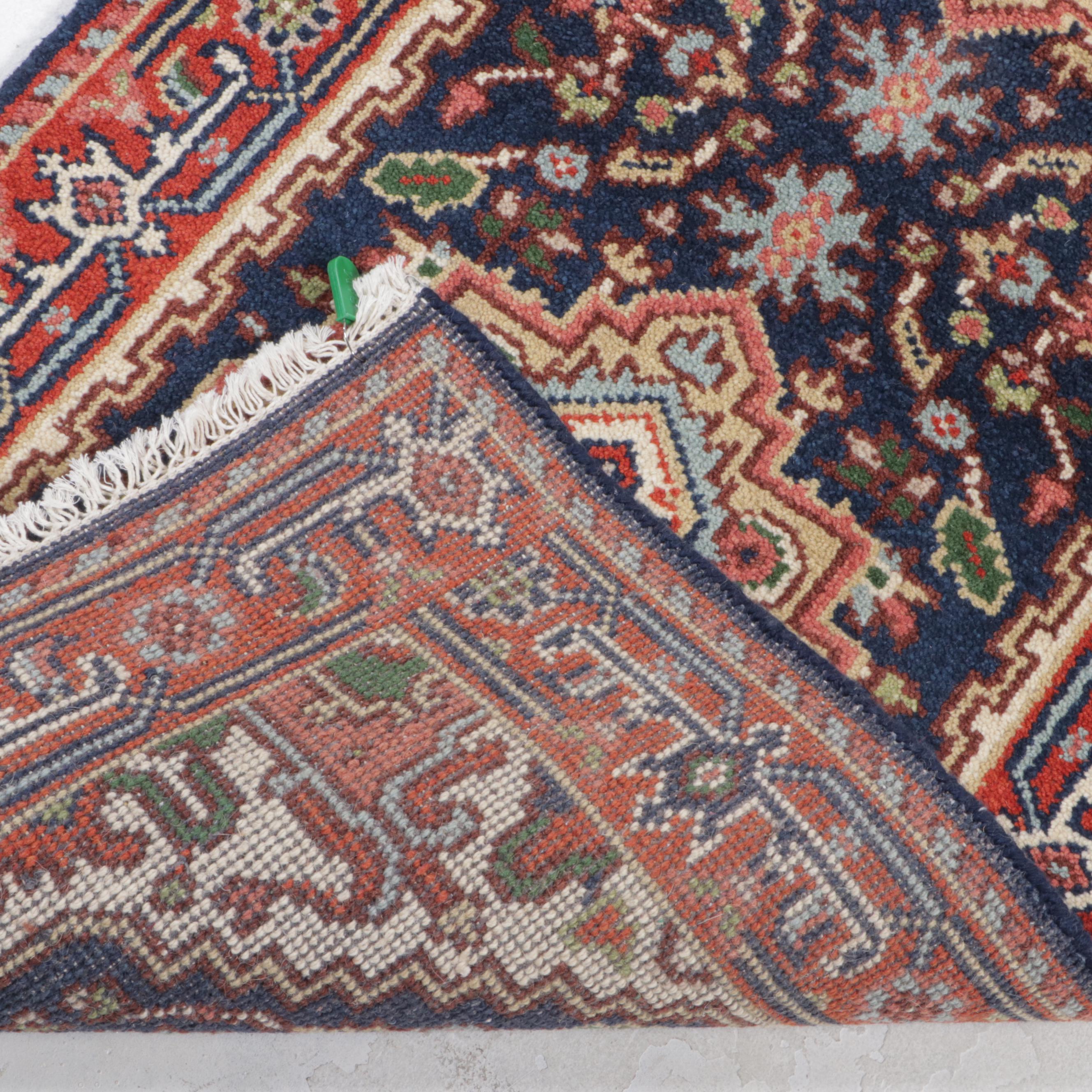 2'7 x 15'8 Hand-Knotted Indo-Persian Heriz Serapi Carpet Runner