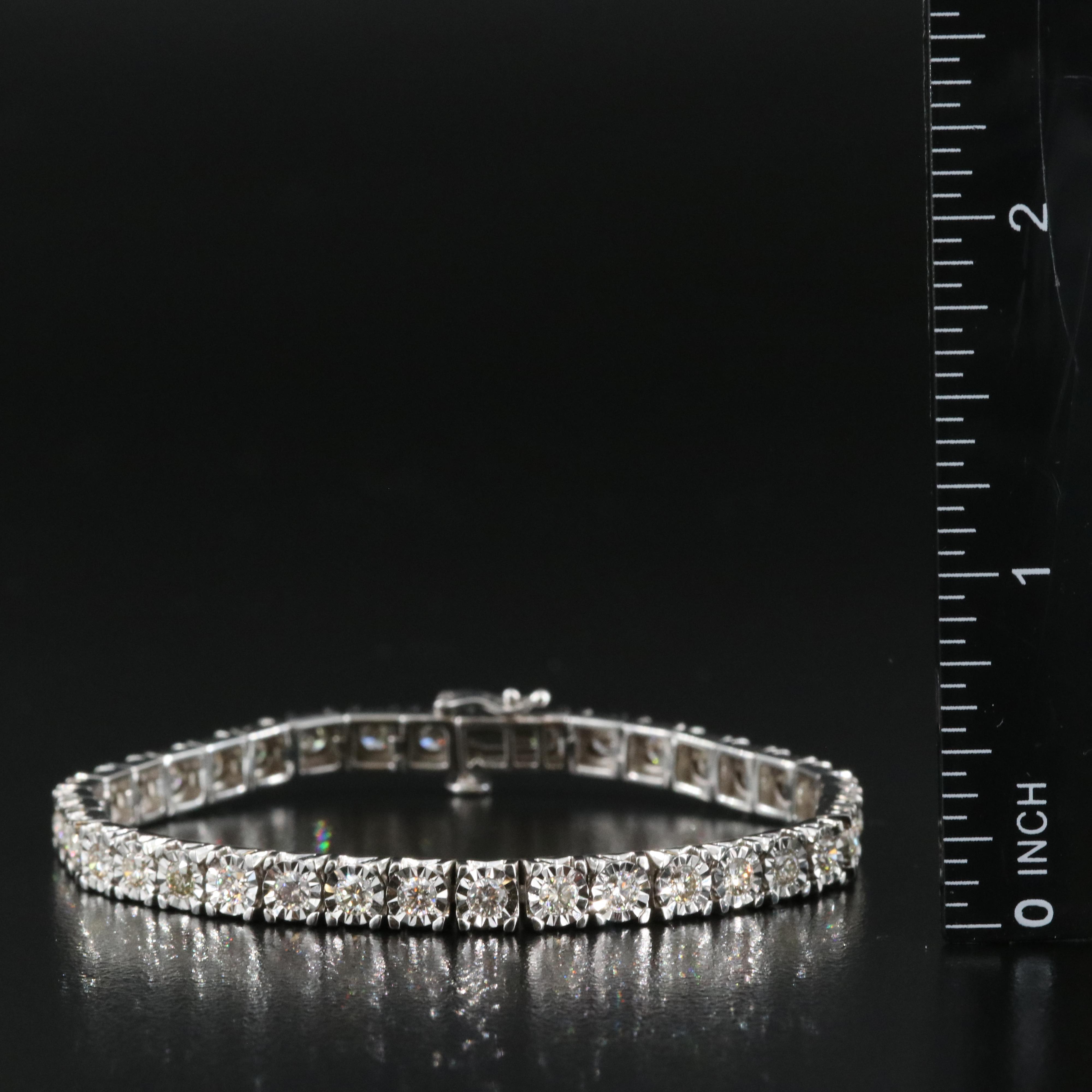 10K 2.98 CTW Diamond Line Bracelet