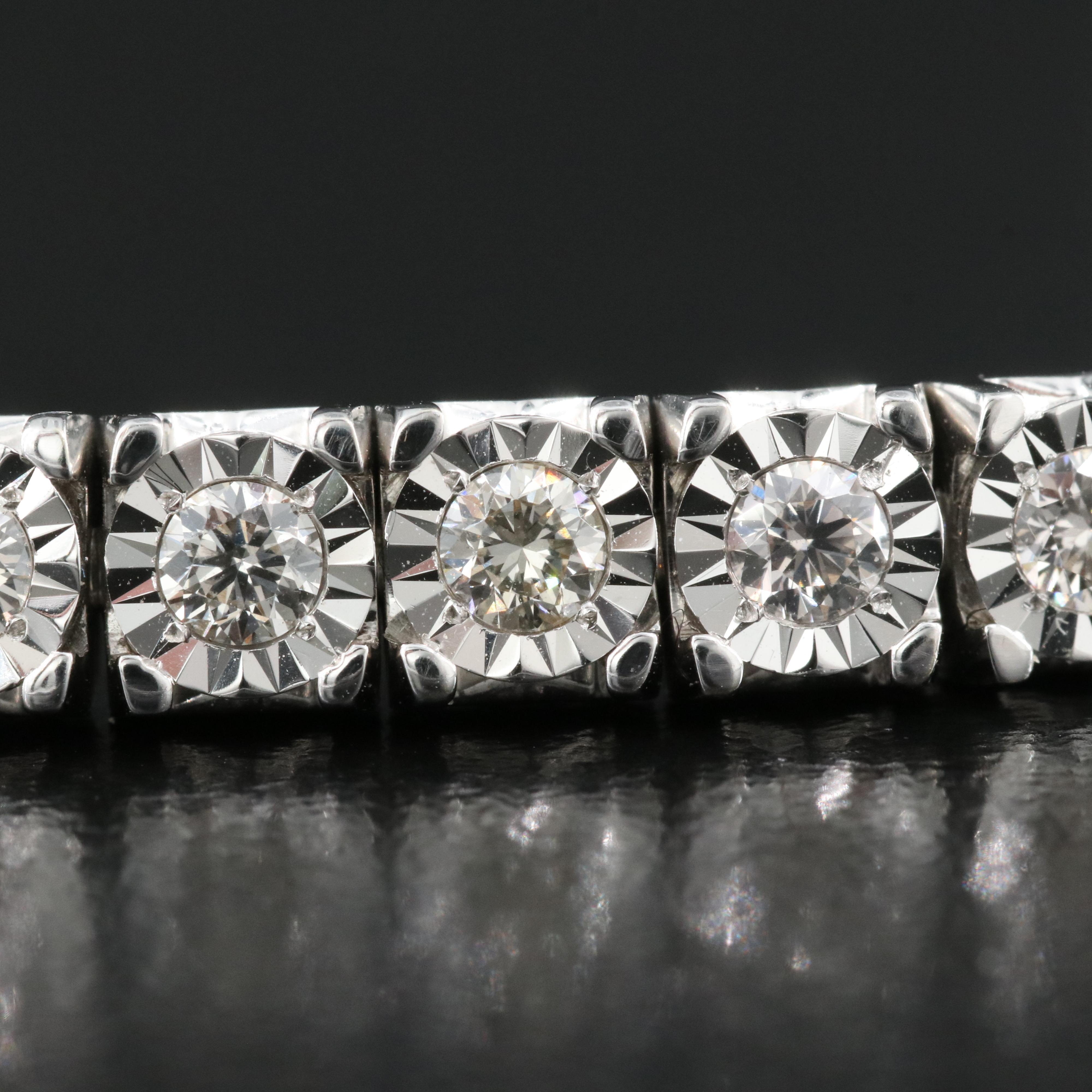 10K 2.98 CTW Diamond Line Bracelet