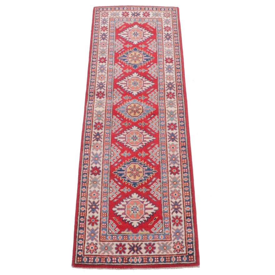 2'1 x 5'11 Hand-Knotted Pakistani Kazak Carpet Runner