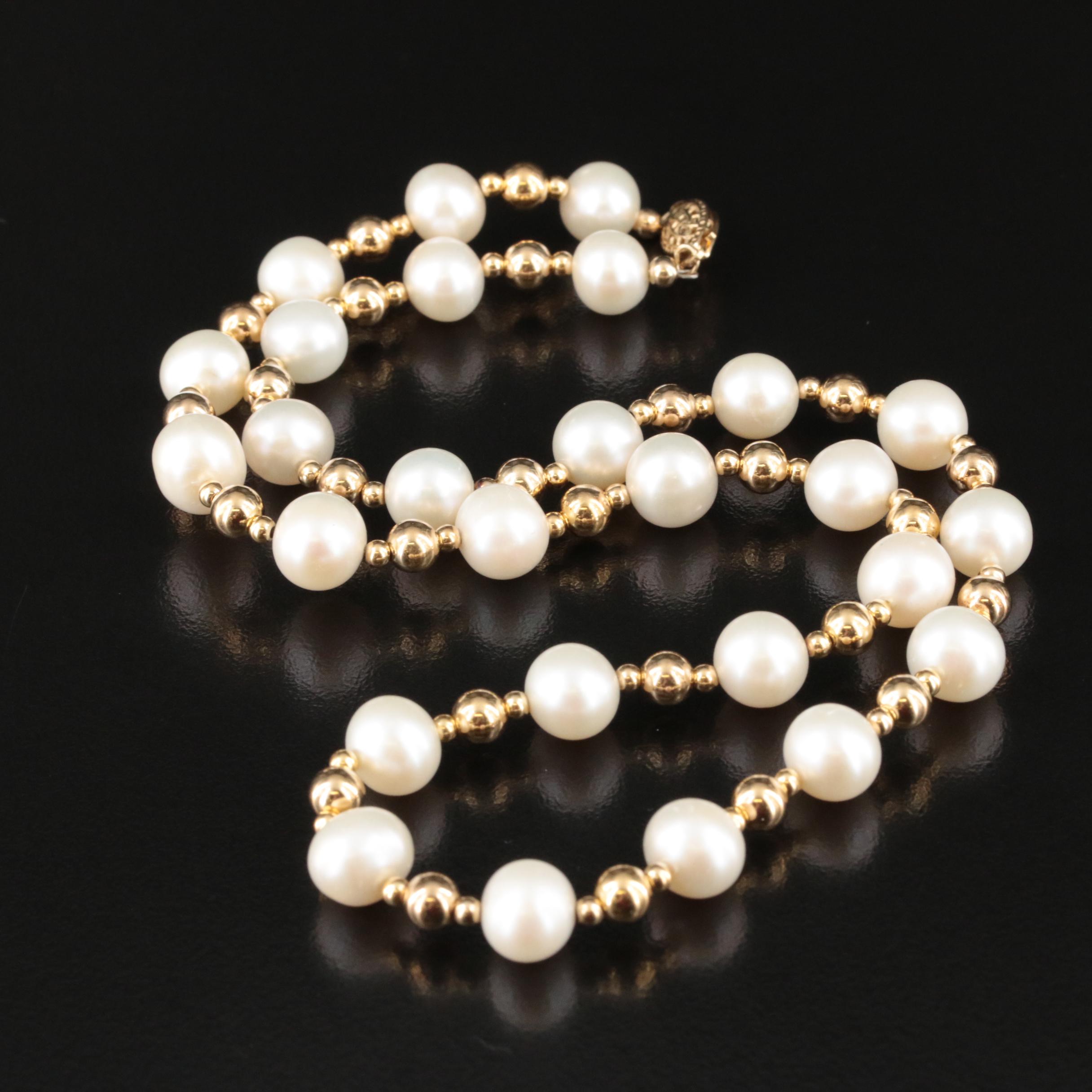 Sterling Pearl Necklace