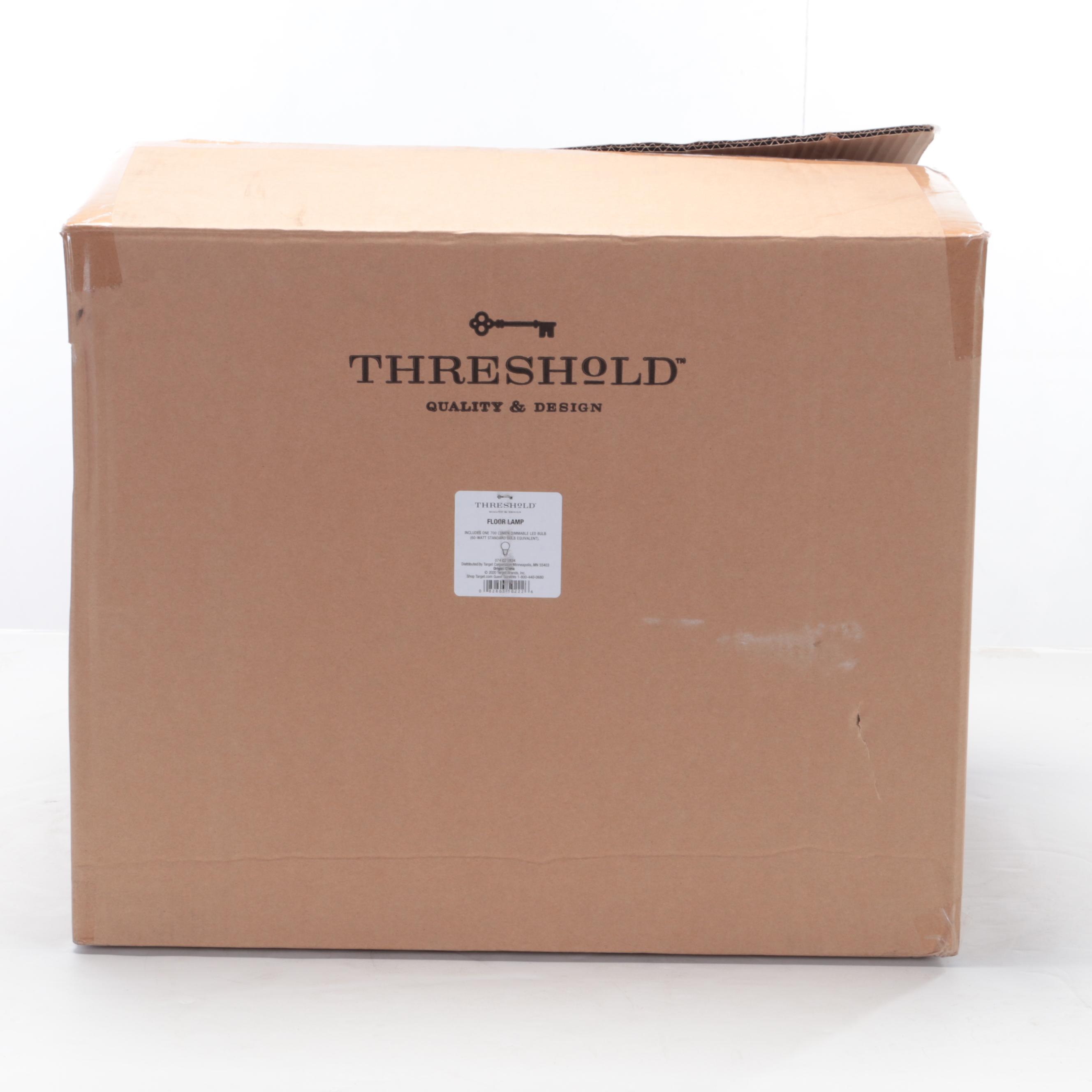 Threshold and Studio McGee Offset Base Black Floor Lamp