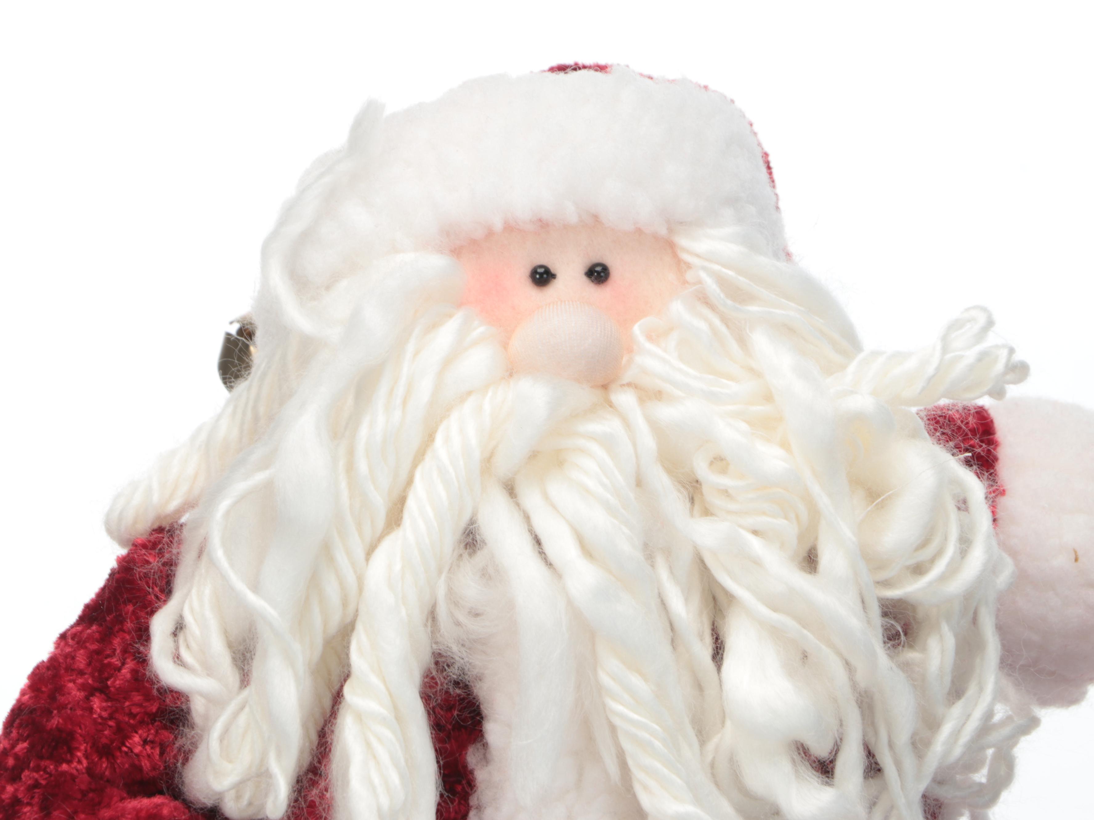 Department 56 and Other Plush Santas and Décor