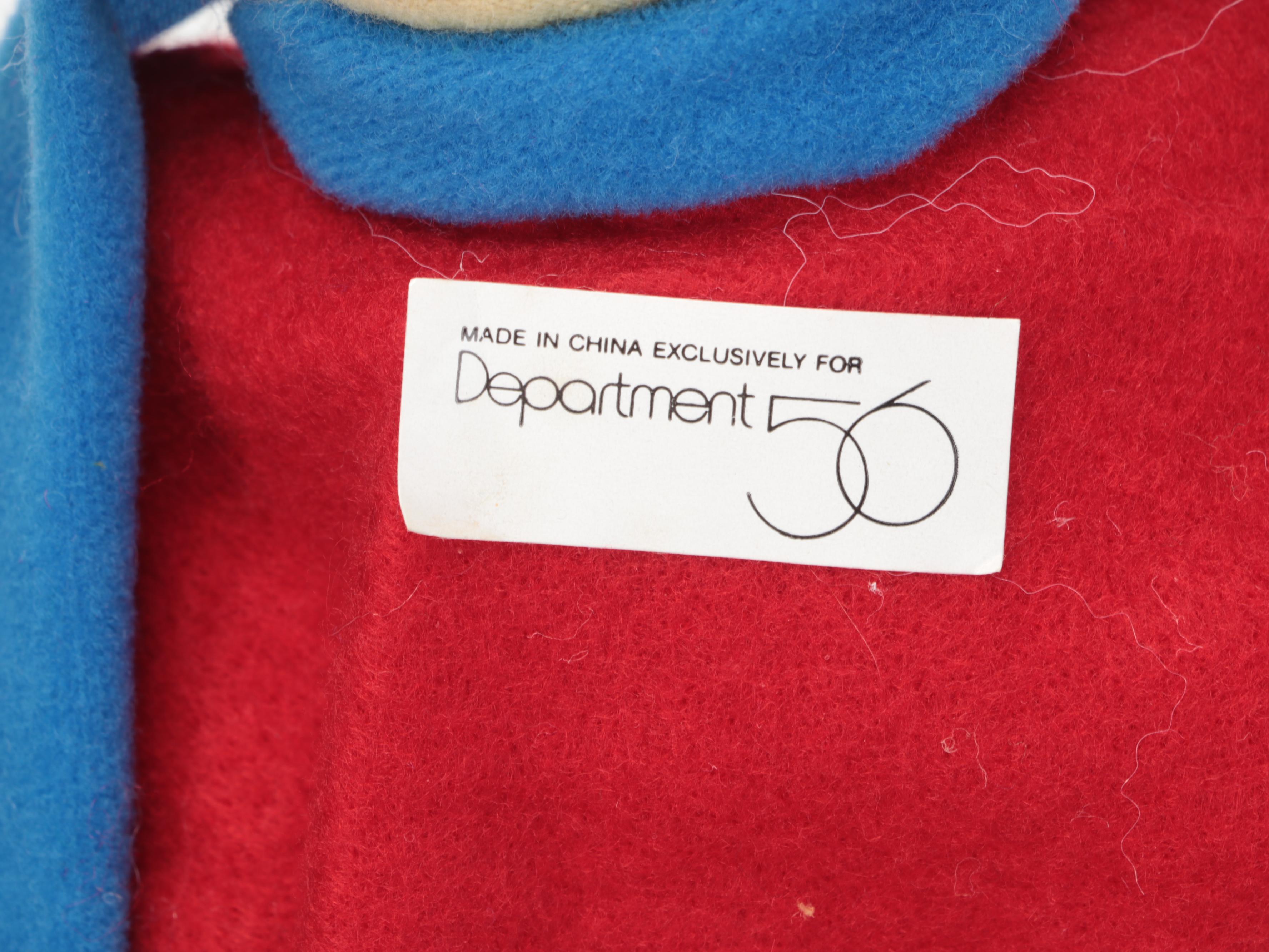 Department 56 and Other Plush Santas and Décor