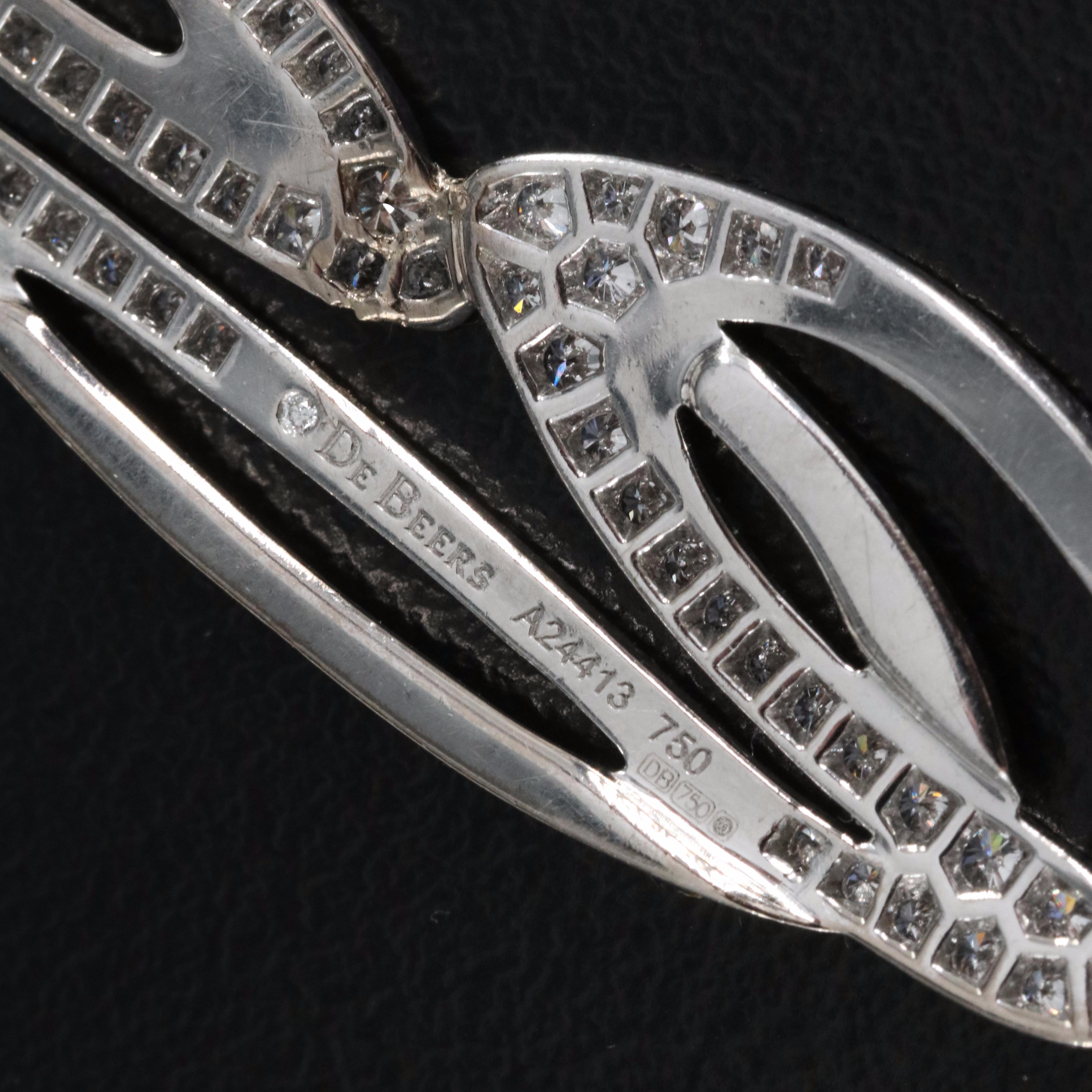 De Beers 18K 1.66 CTW Diamond "Love" Necklace