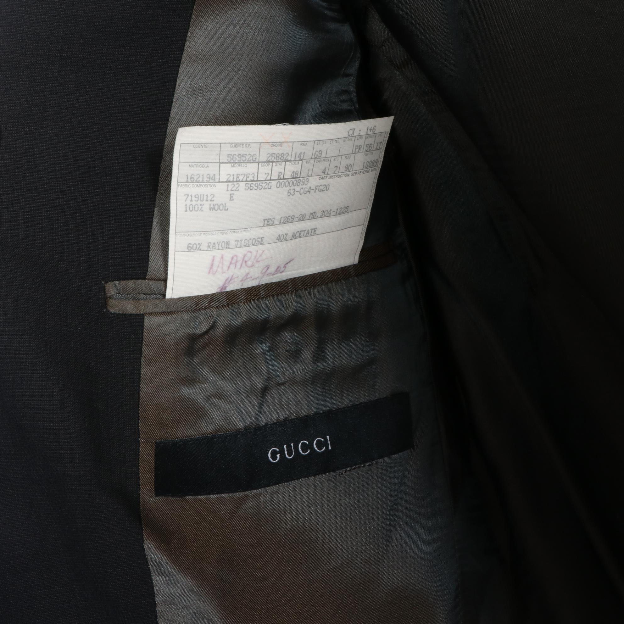 Men's Gucci Suit Jacket and Prada Button-Up Shirt