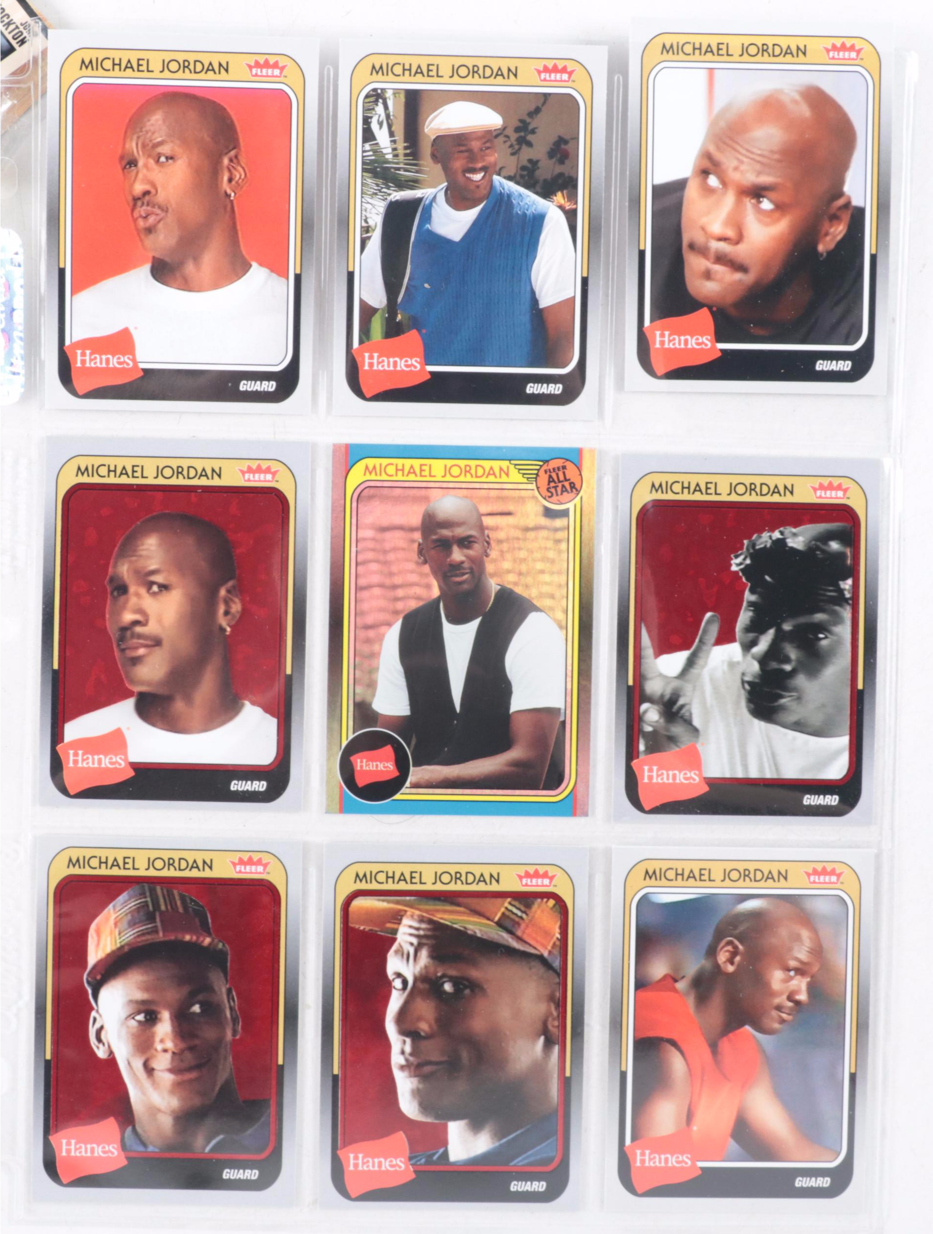 Fleer, More Jordan Basketball Cards with McDonald's Stopwatch, Wilson Watch