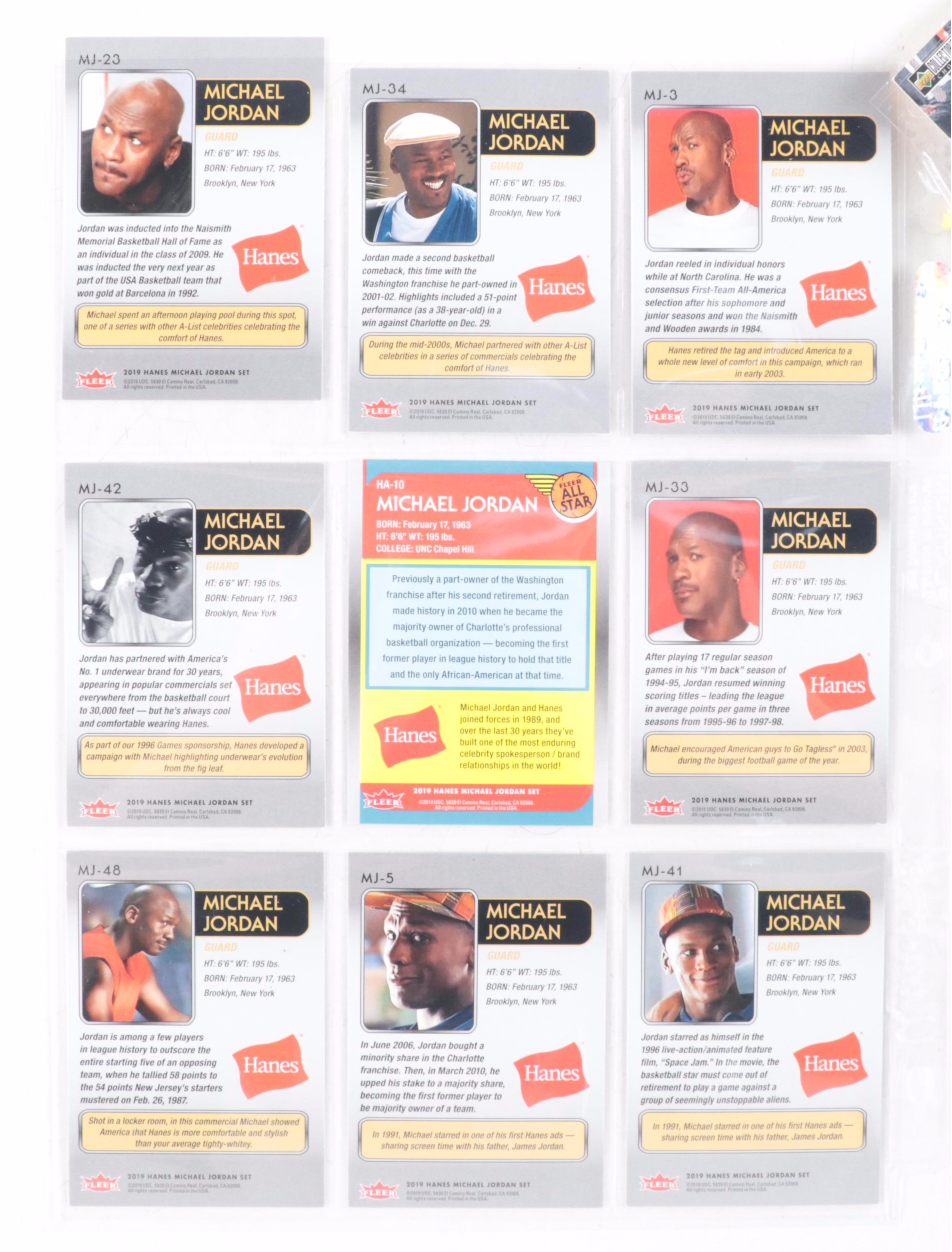 Fleer, More Jordan Basketball Cards with McDonald's Stopwatch, Wilson Watch