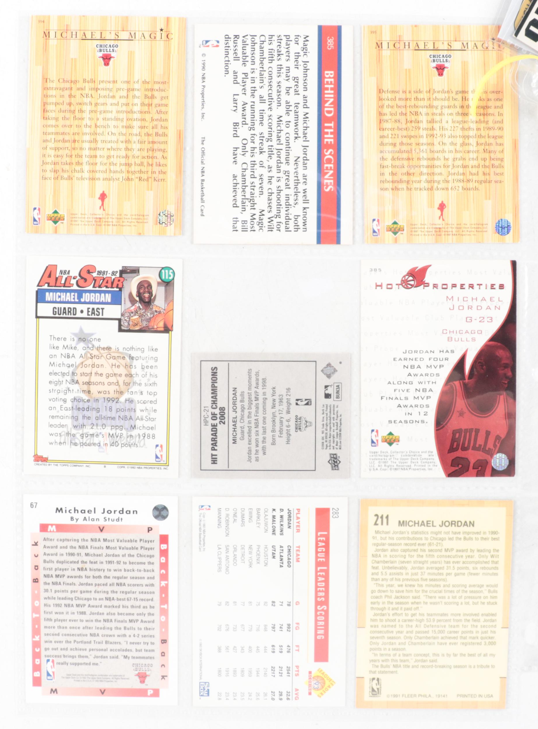 Fleer, More Jordan Basketball Cards with McDonald's Stopwatch, Wilson Watch