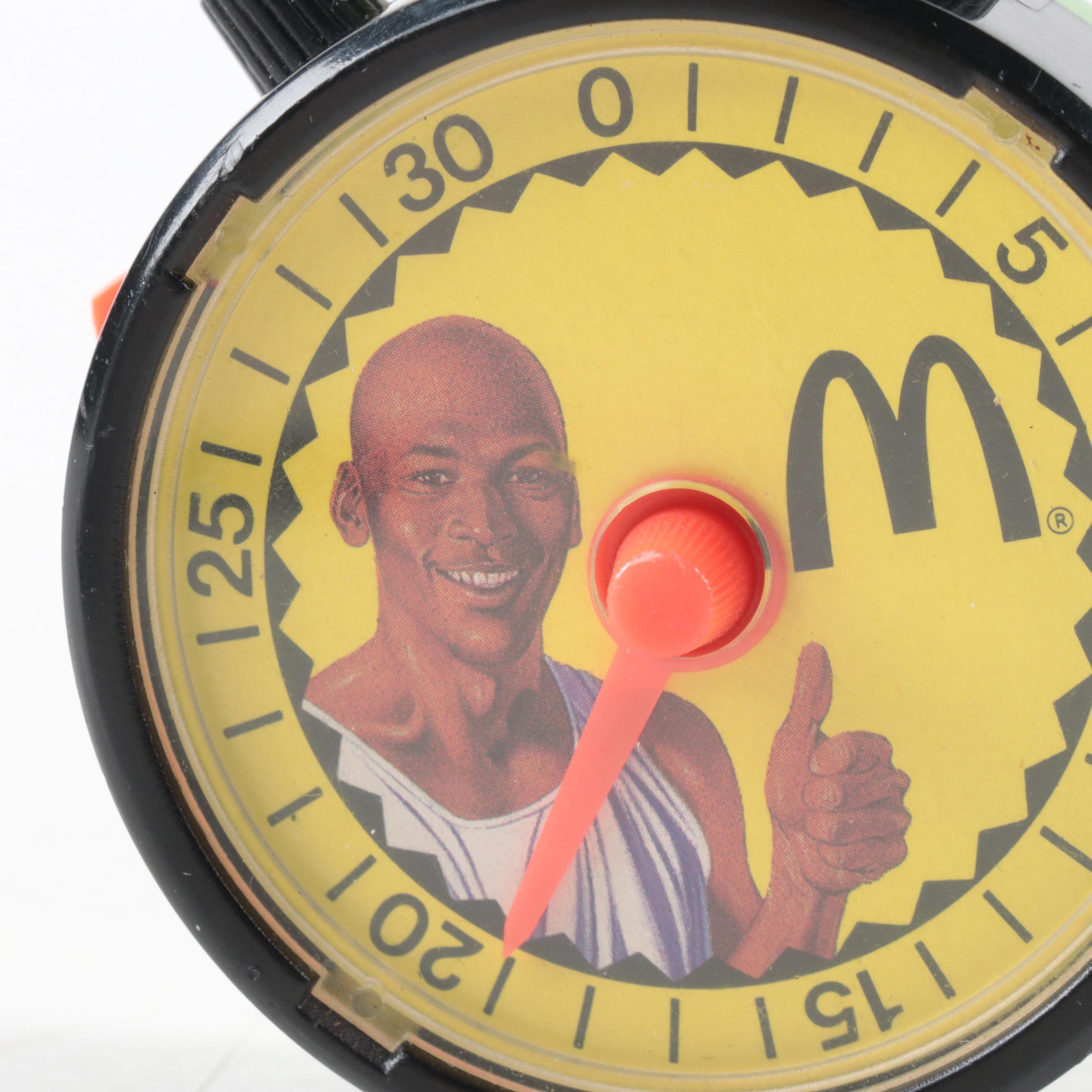 Fleer, More Jordan Basketball Cards with McDonald's Stopwatch, Wilson Watch