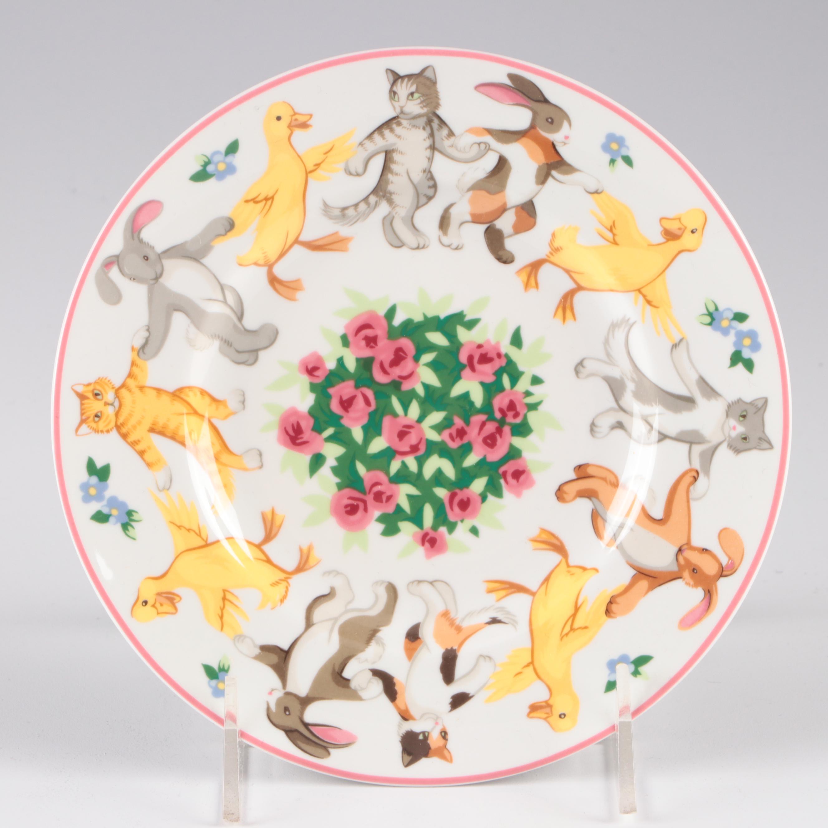 Tiffany & Co. "Tiffany Playground" Porcelain Child's Tableware, 1992