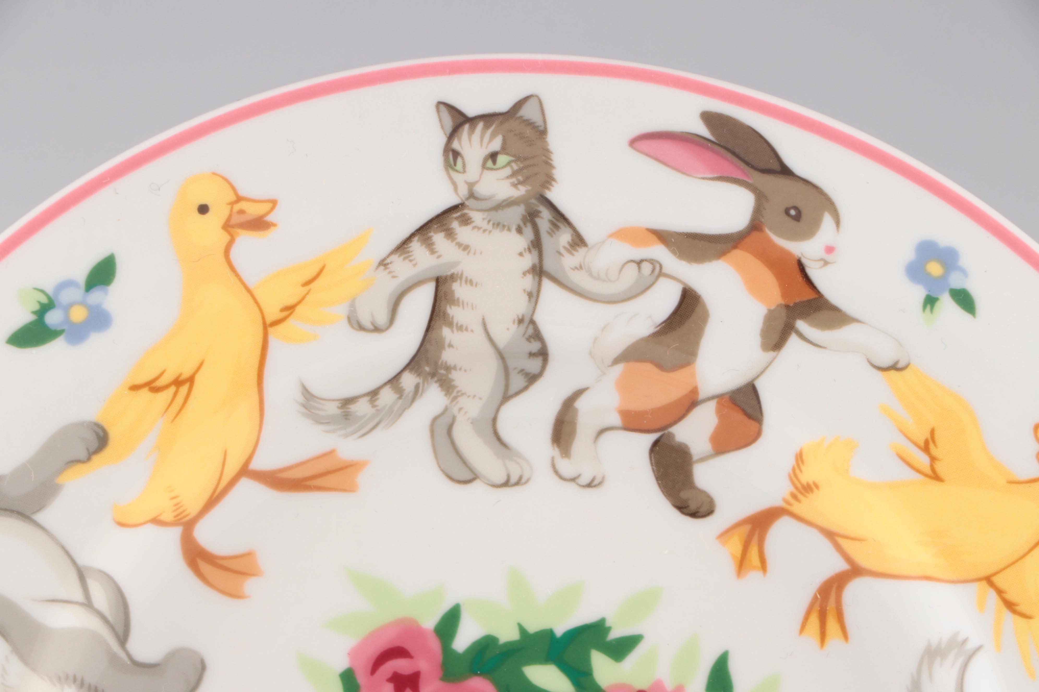 Tiffany & Co. "Tiffany Playground" Porcelain Child's Tableware, 1992