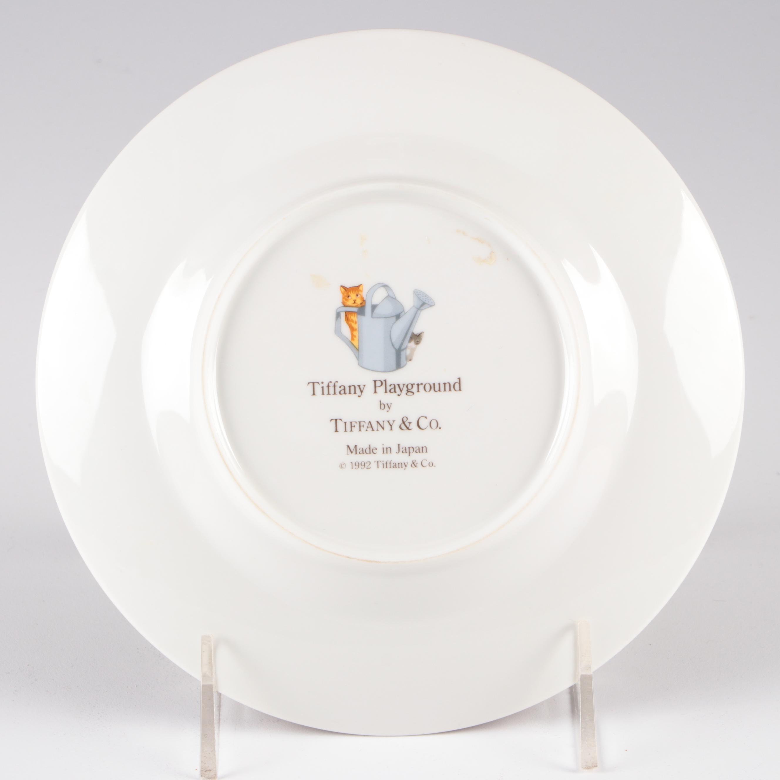 Tiffany & Co. "Tiffany Playground" Porcelain Child's Tableware, 1992