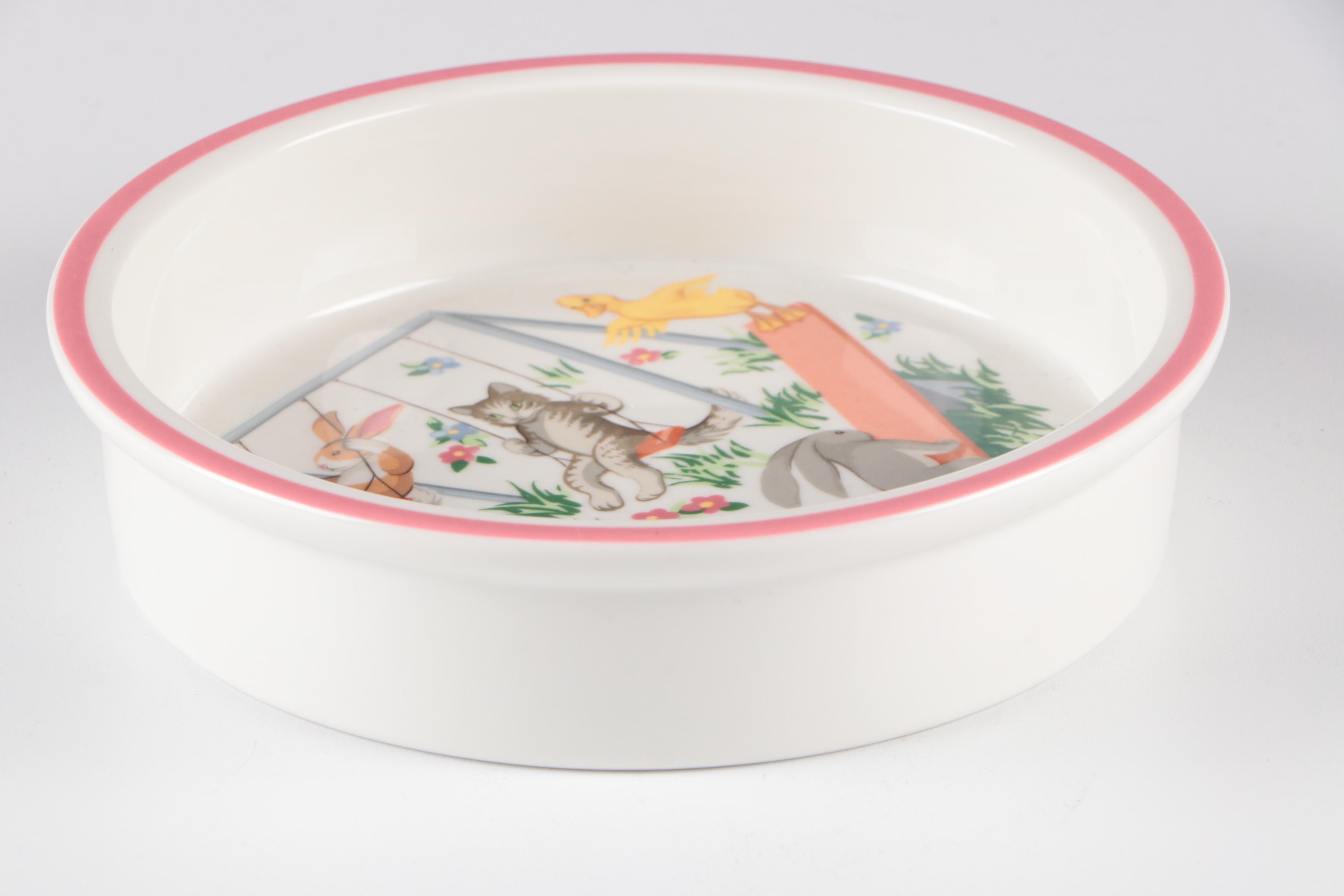 Tiffany & Co. "Tiffany Playground" Porcelain Child's Tableware, 1992