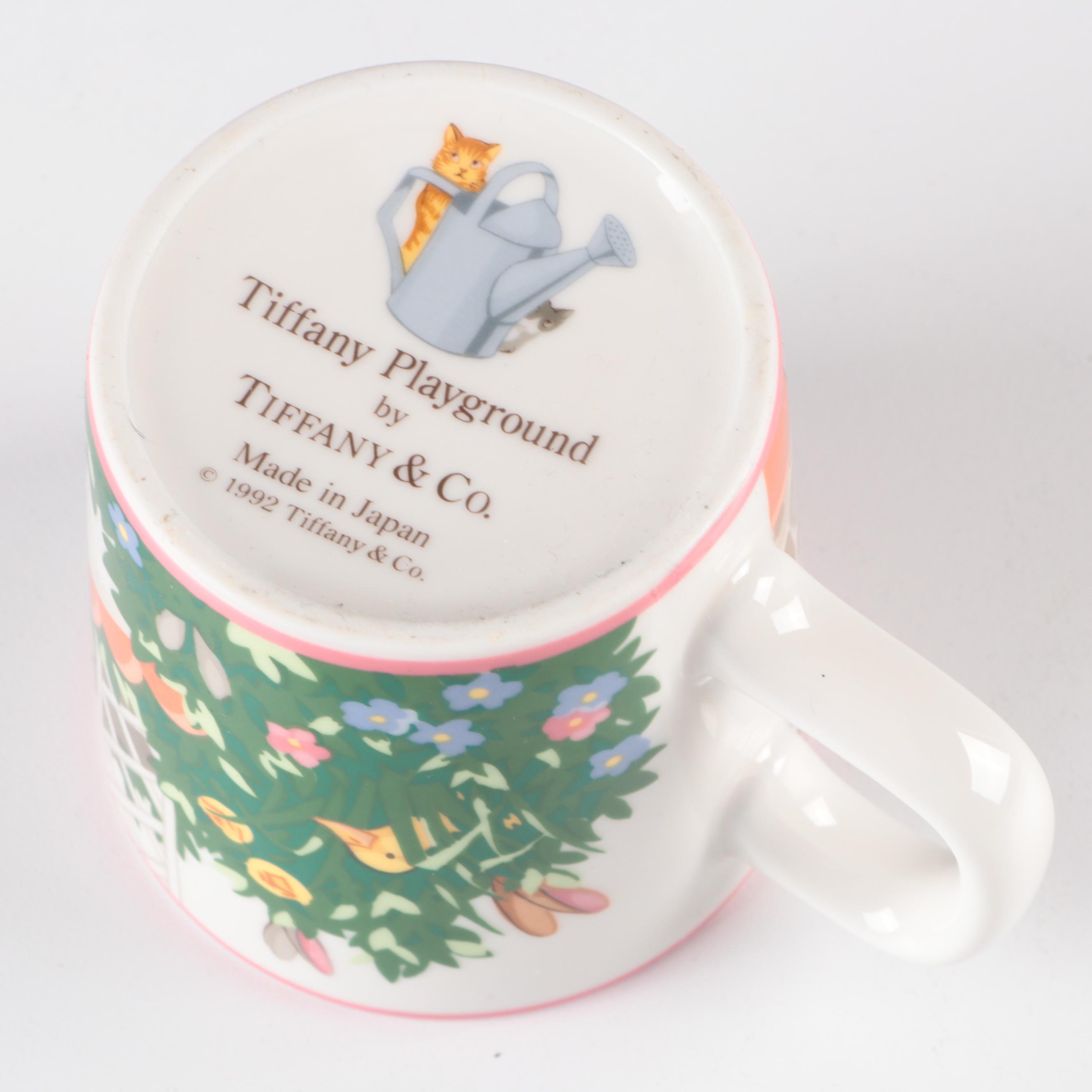 Tiffany & Co. "Tiffany Playground" Porcelain Child's Tableware, 1992