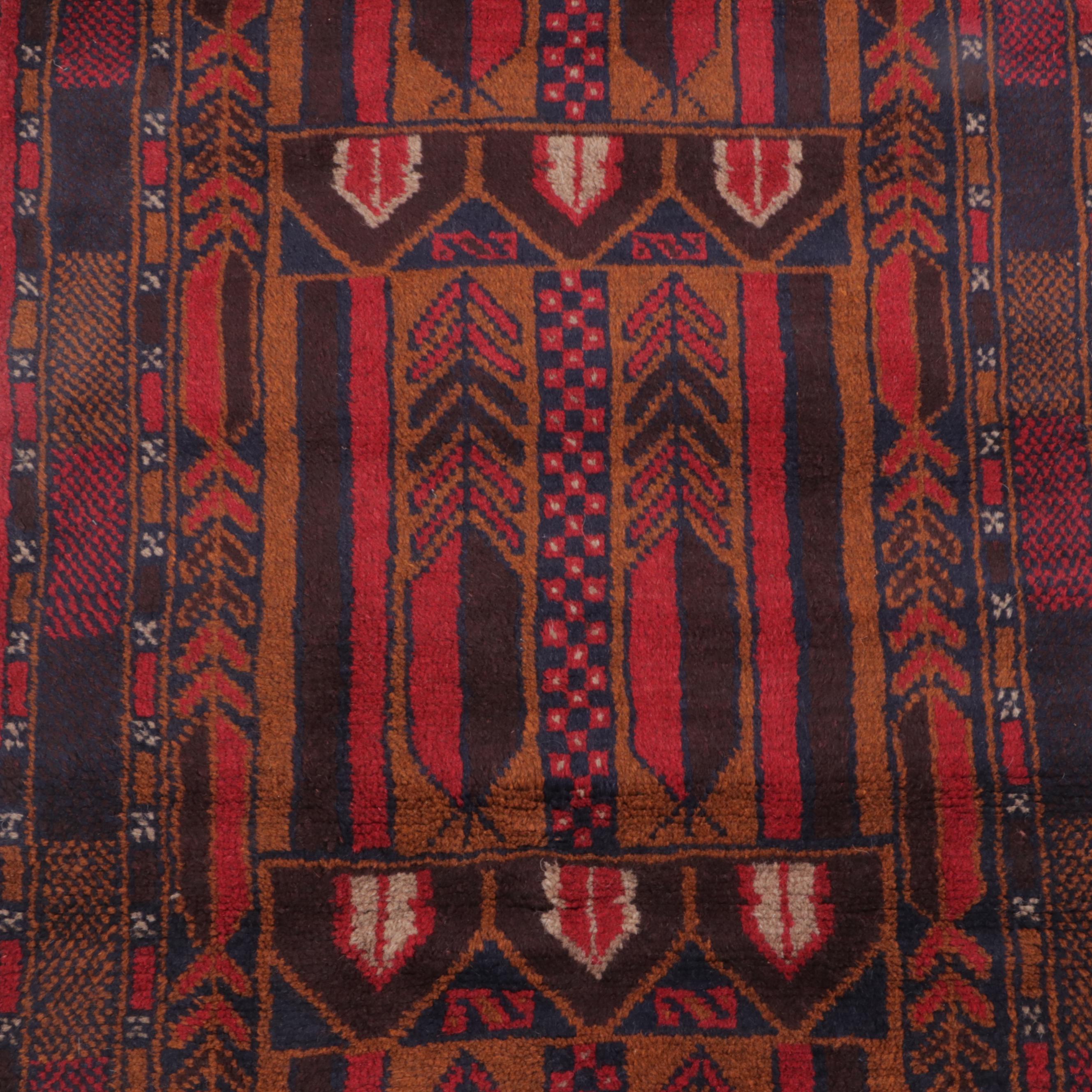2'7 x 4'10 Hand-Knotted Afghan Taimani Accent Rug