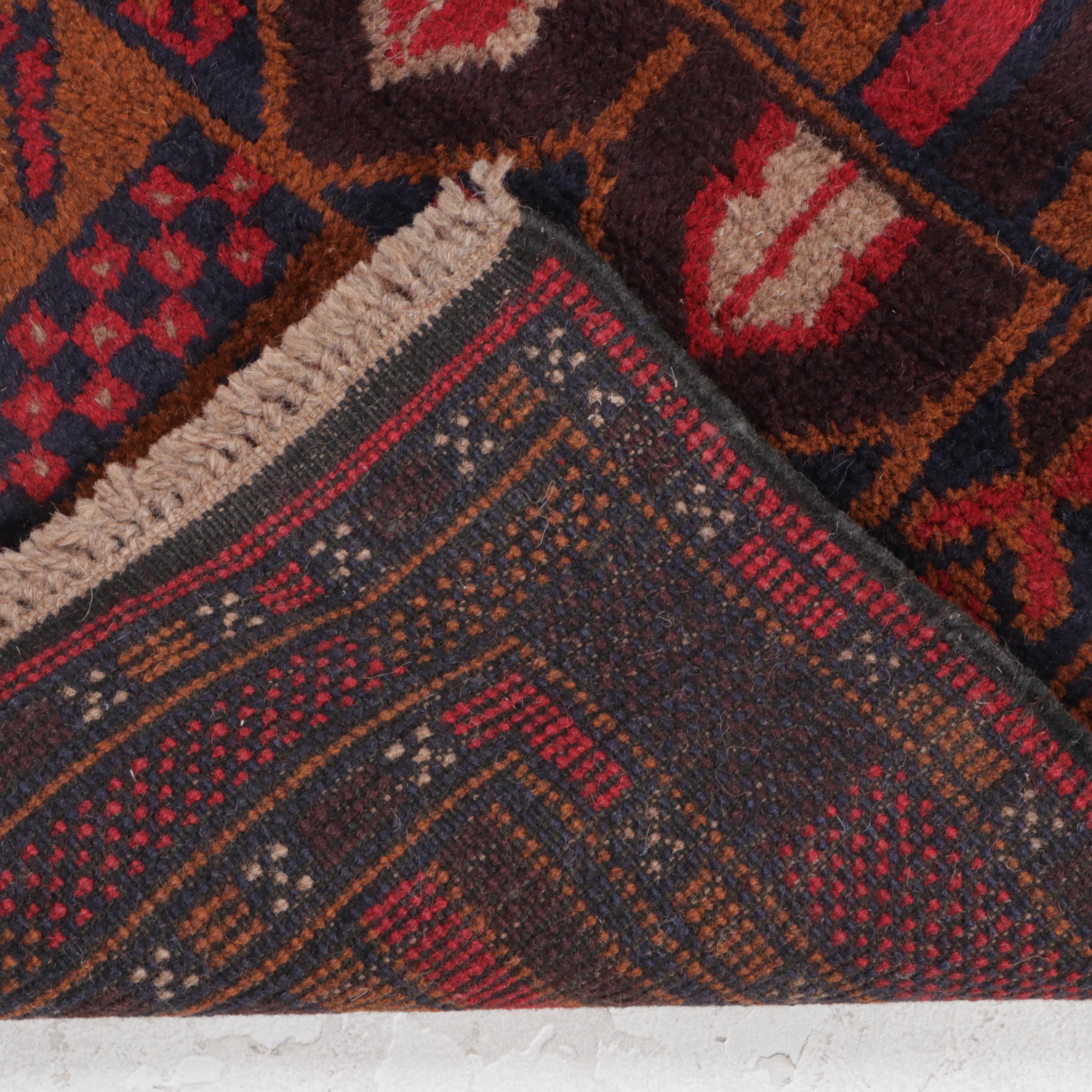 2'7 x 4'10 Hand-Knotted Afghan Taimani Accent Rug