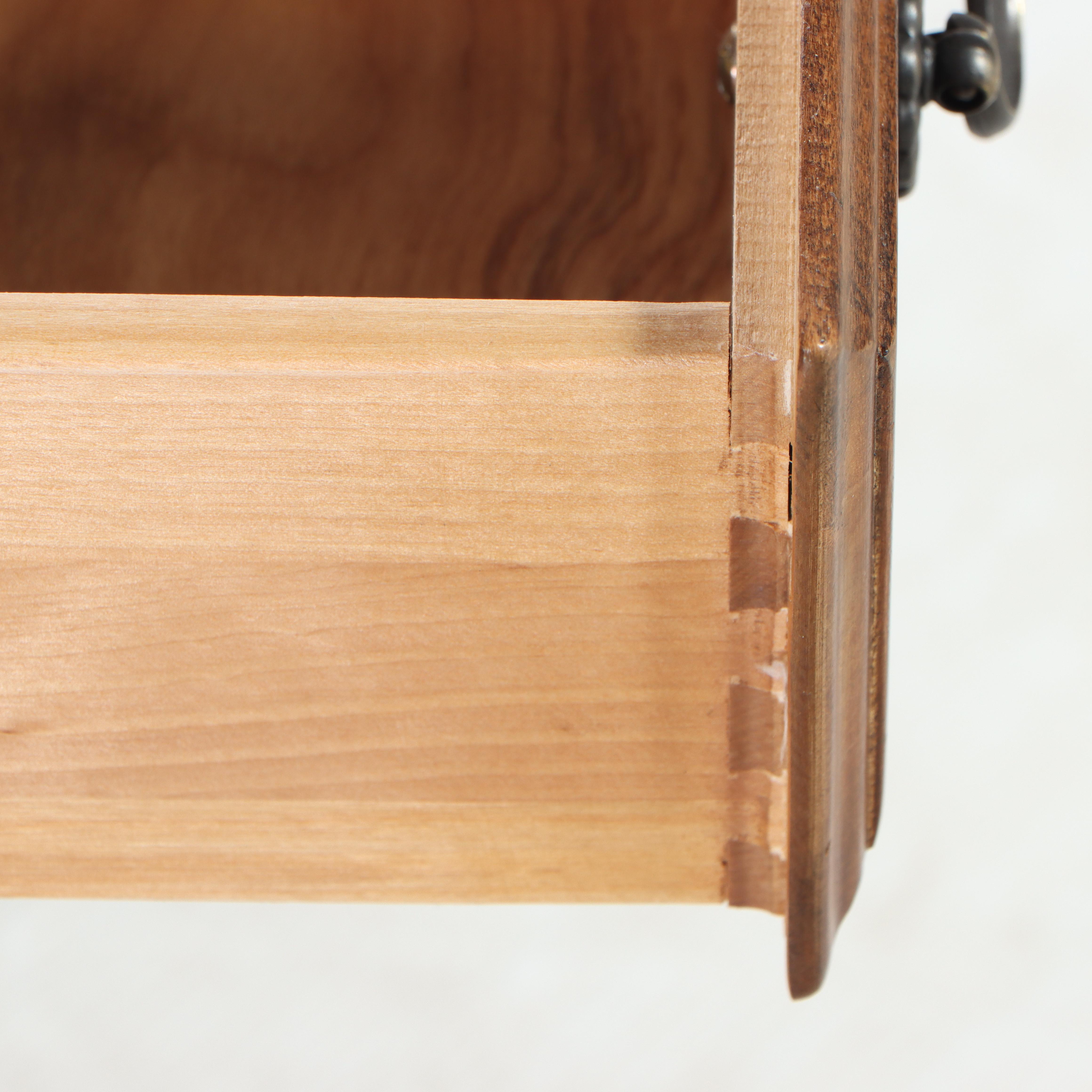 Ethan Allen "Country French Collection" Drop Leaf Fruitwood-Stained Side Tables