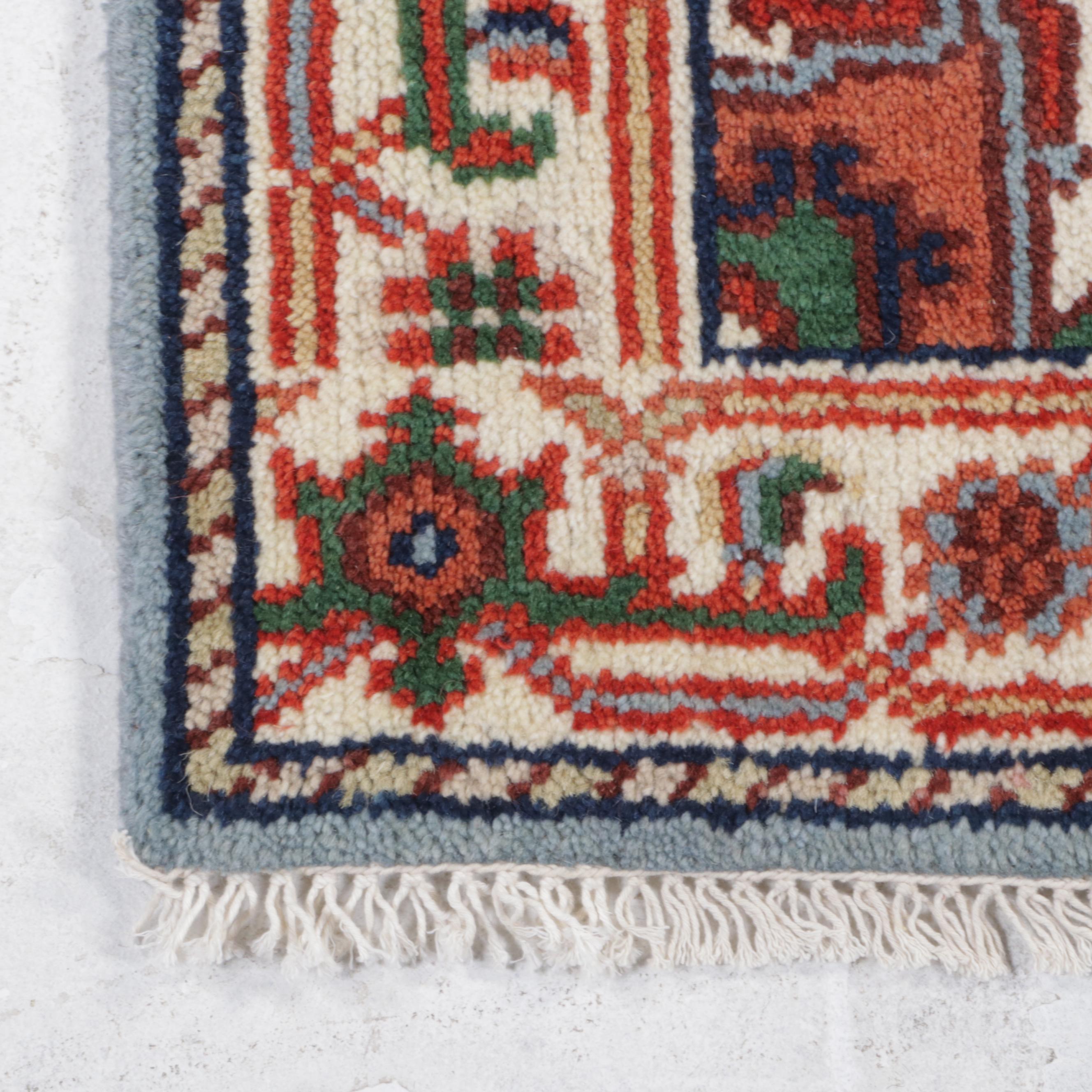 2'8 x 14' Hand-Knotted Indo-Persian Heriz Serapi Carpet Runner