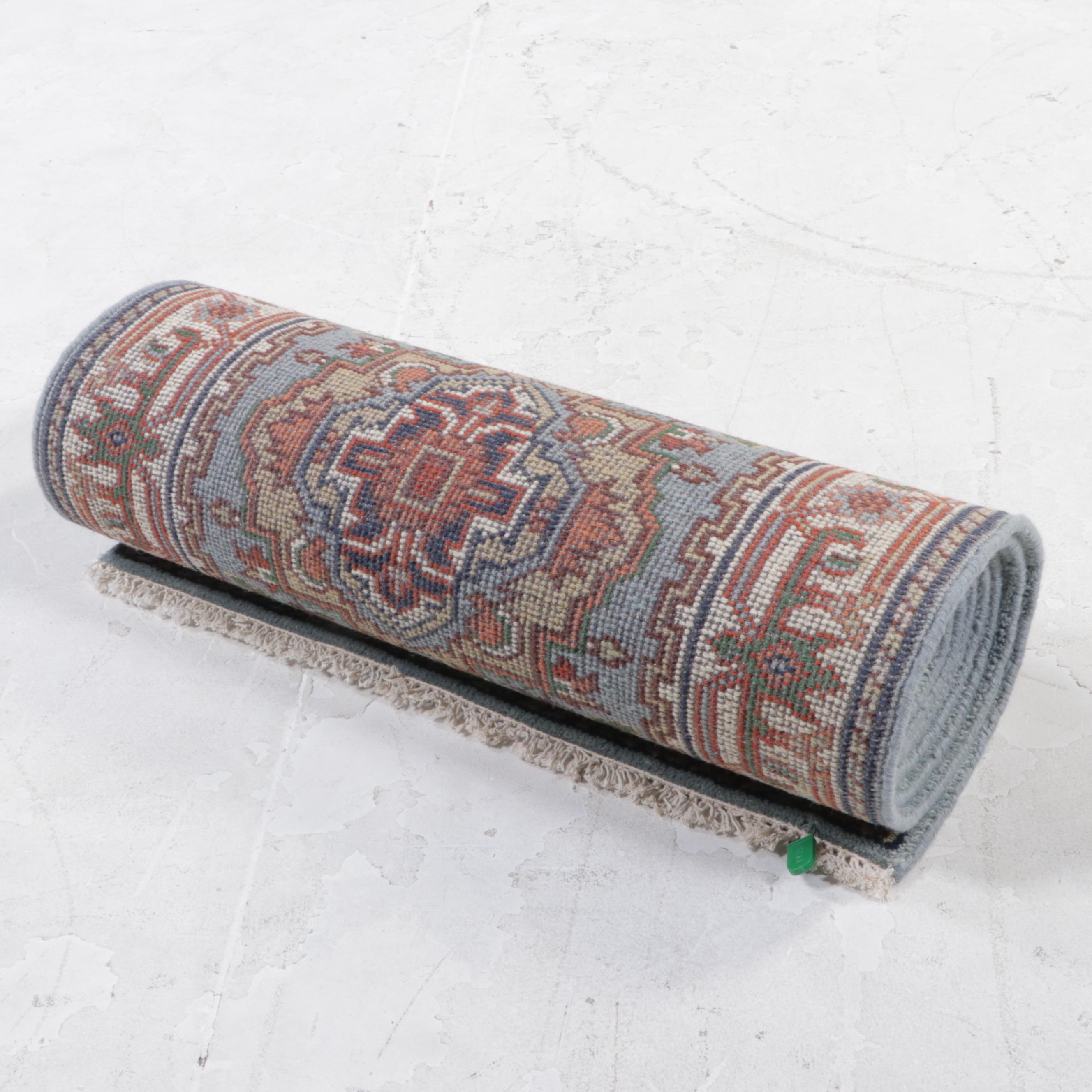 2'8 x 14' Hand-Knotted Indo-Persian Heriz Serapi Carpet Runner