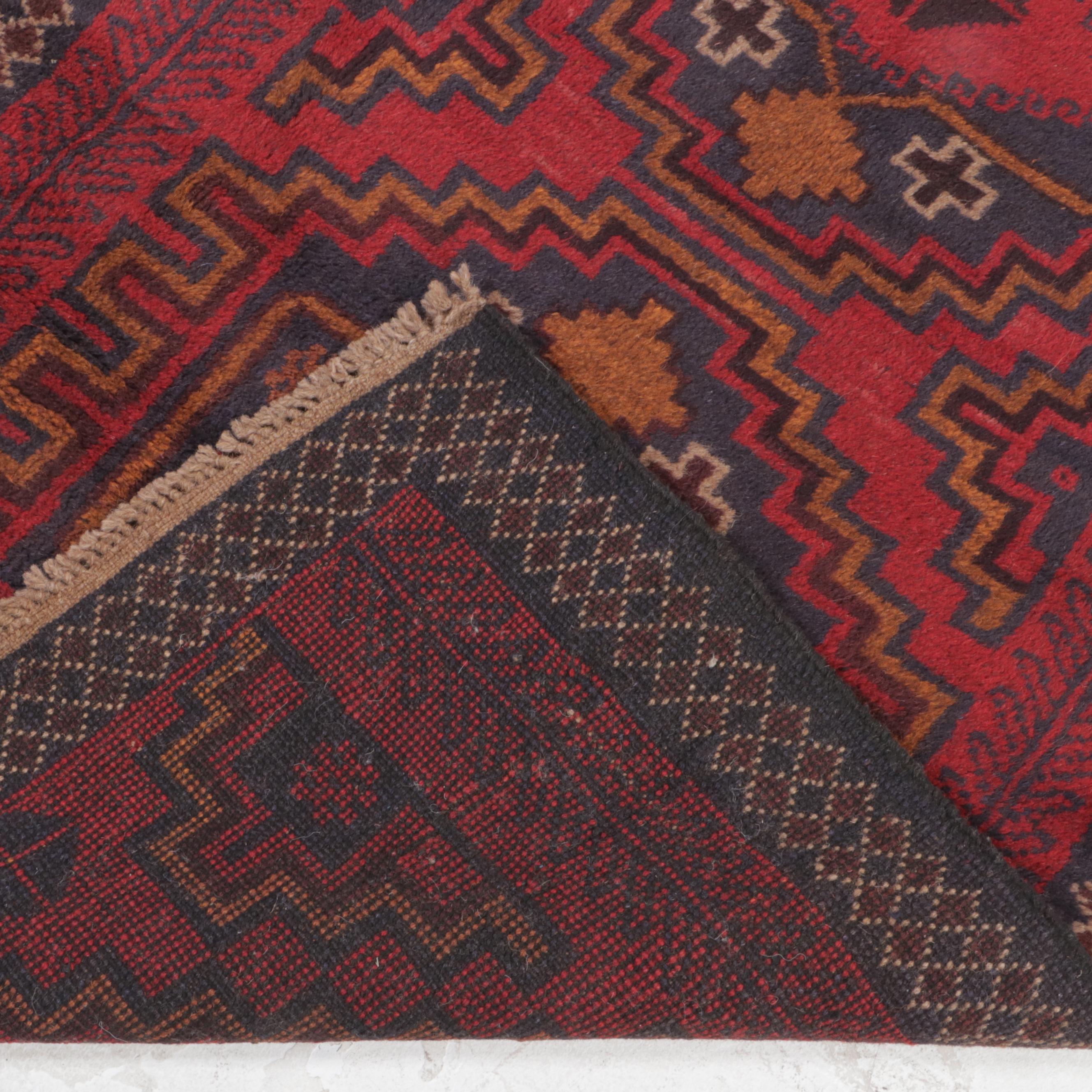 2'11 x 4'8 Hand-Knotted Afghan Taimani Accent Rug