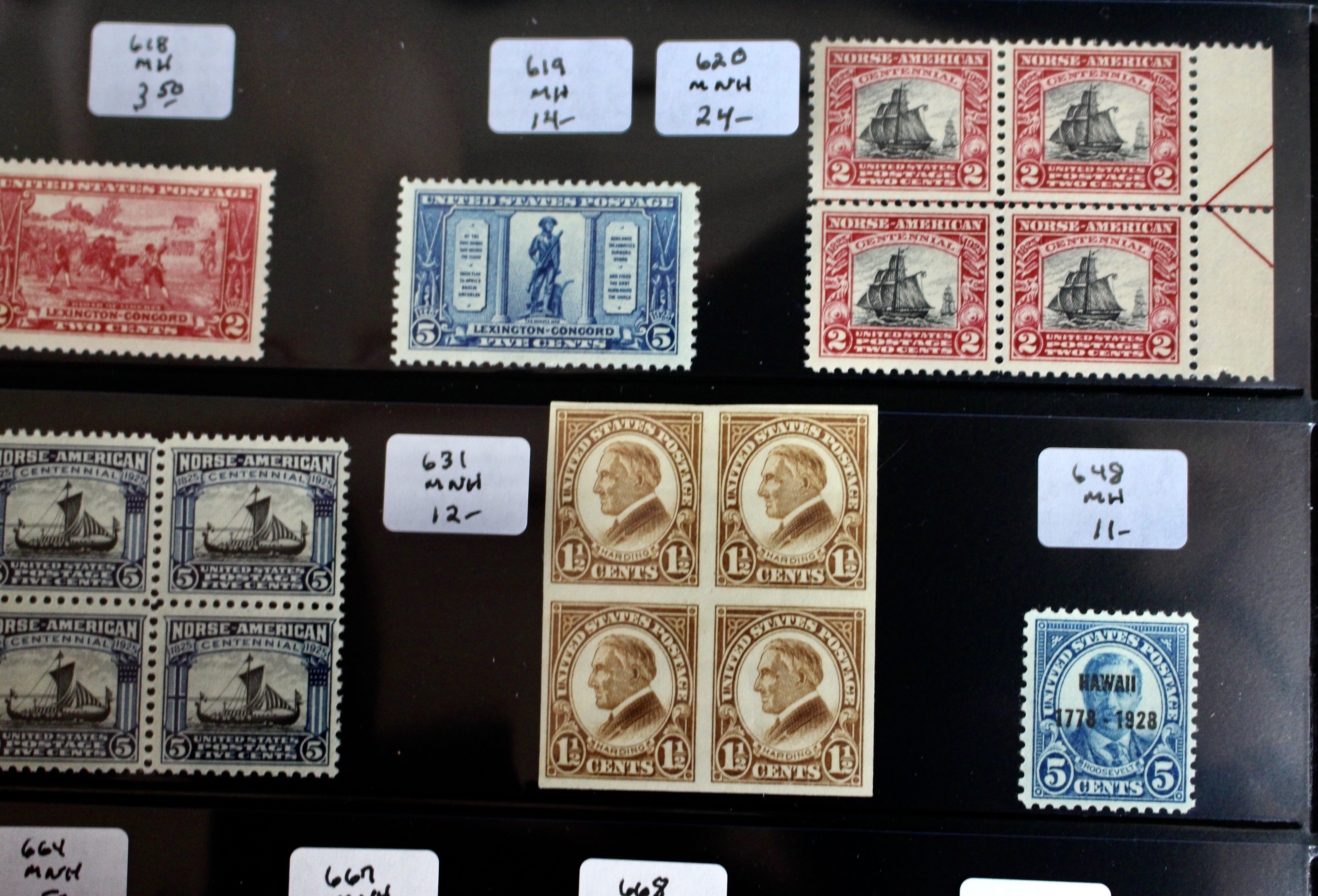 Mint Condition Group of Early U.S. Postage Stamps