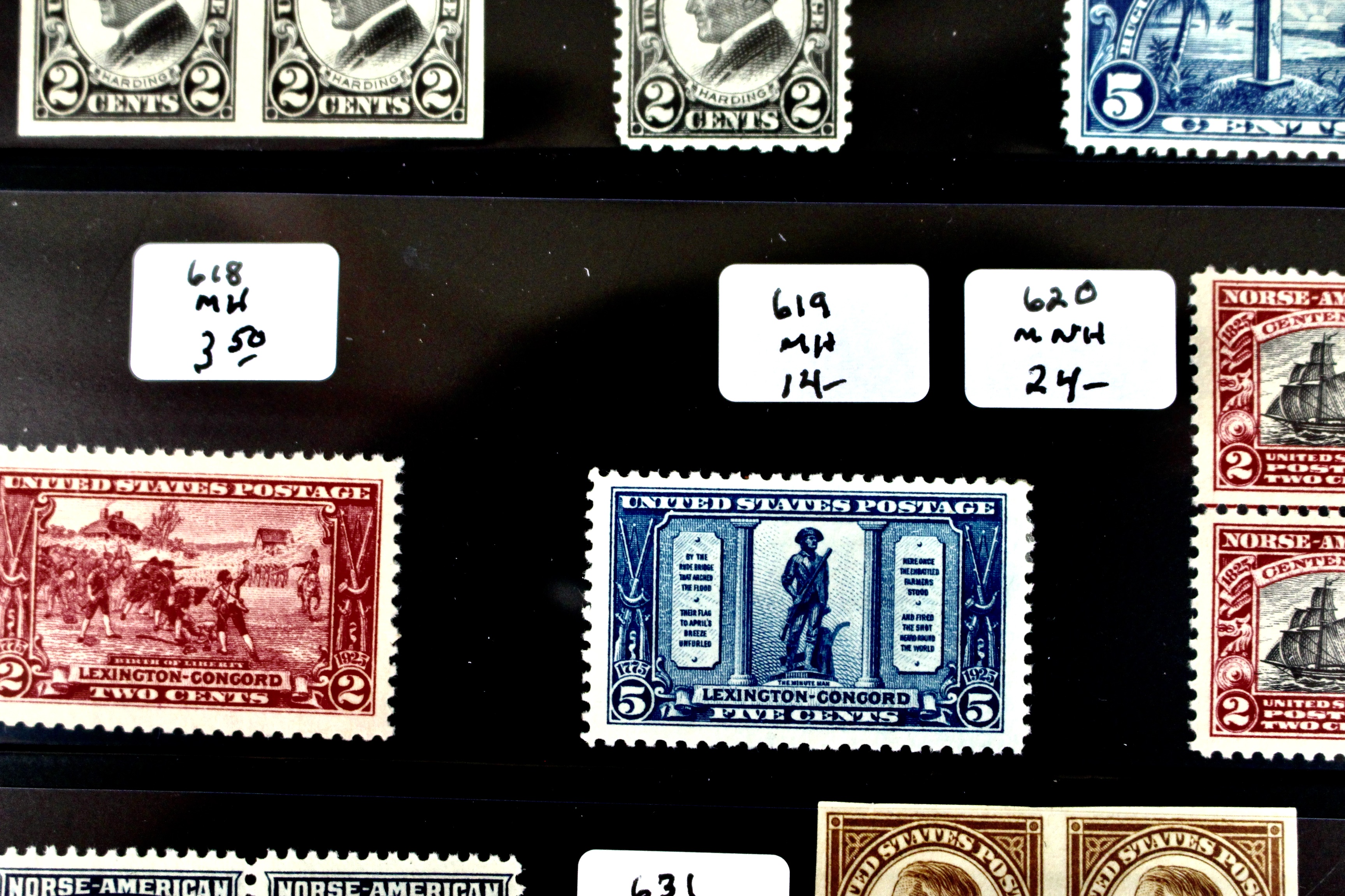 Mint Condition Group of Early U.S. Postage Stamps