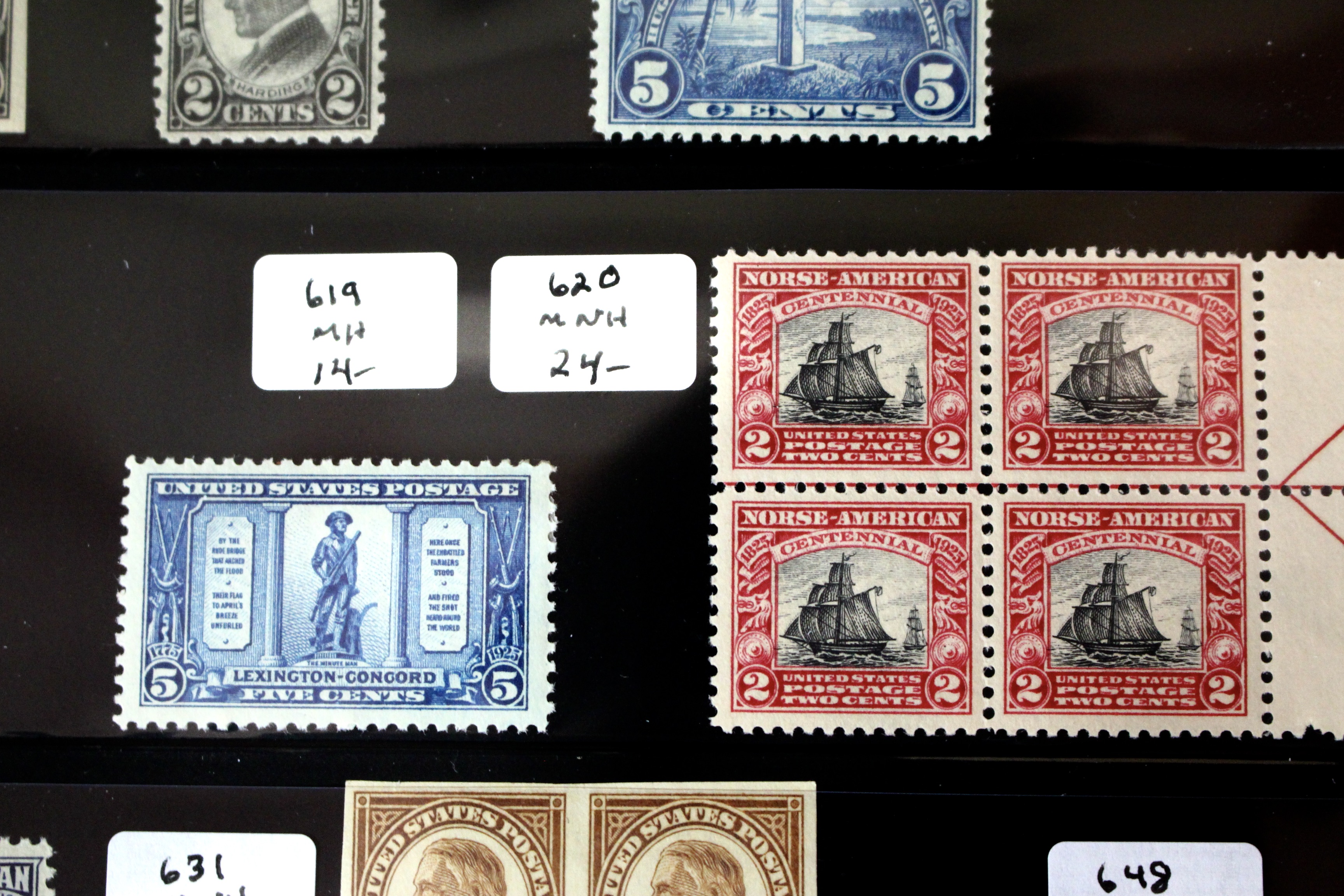 Mint Condition Group of Early U.S. Postage Stamps