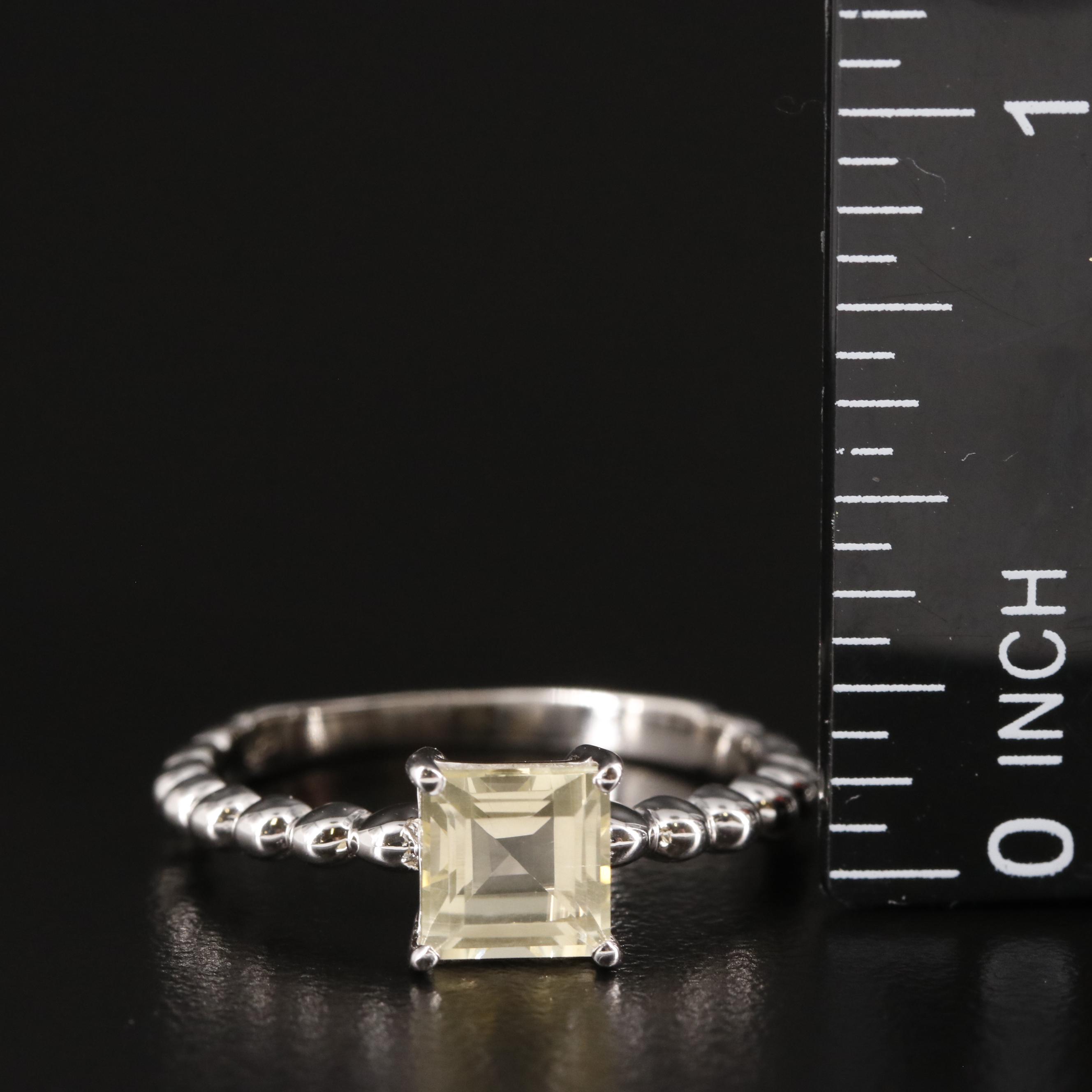 Sterling Citrine Ring
