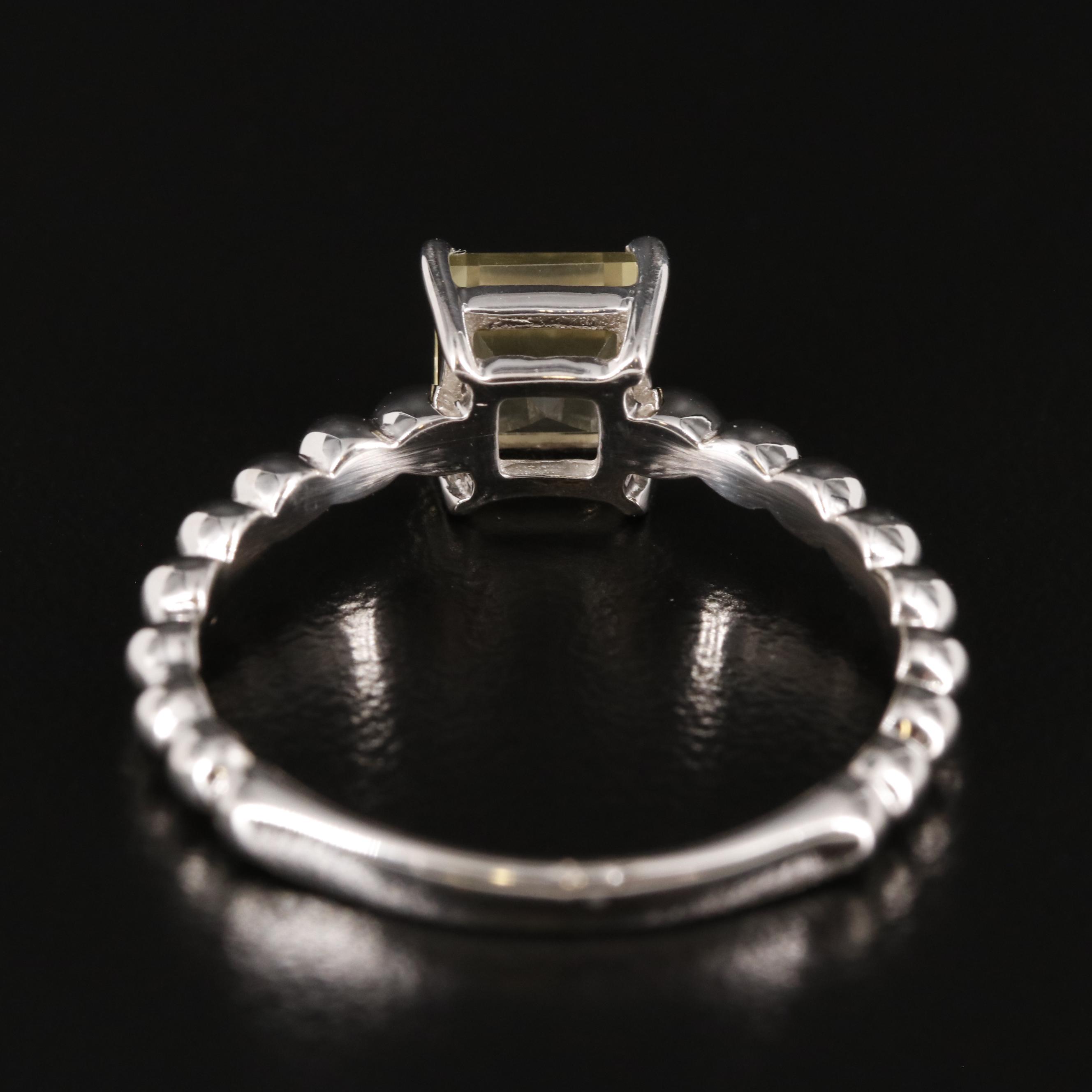 Sterling Citrine Ring