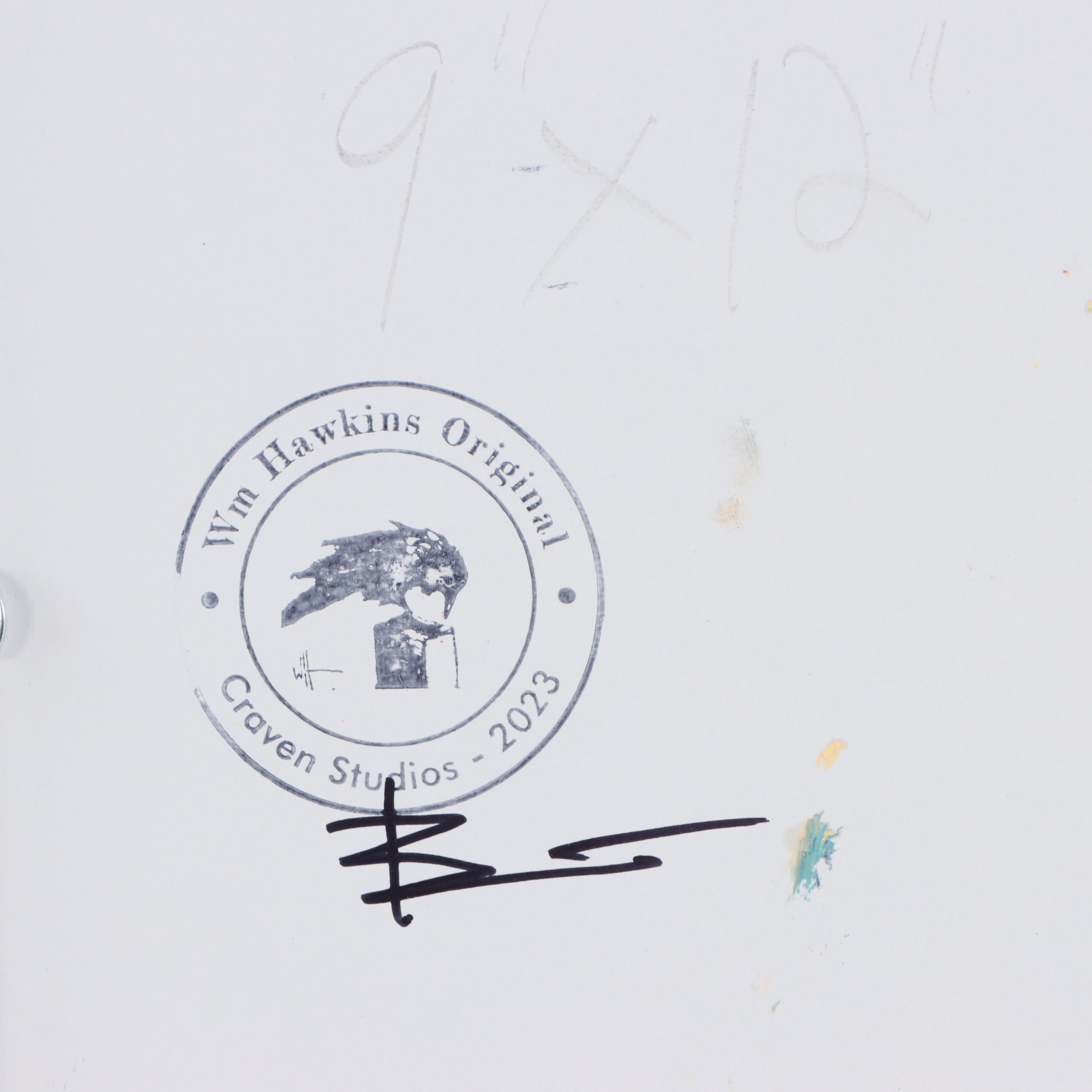 William Hawkins Nocturne Landscape Oil Painting, 2023