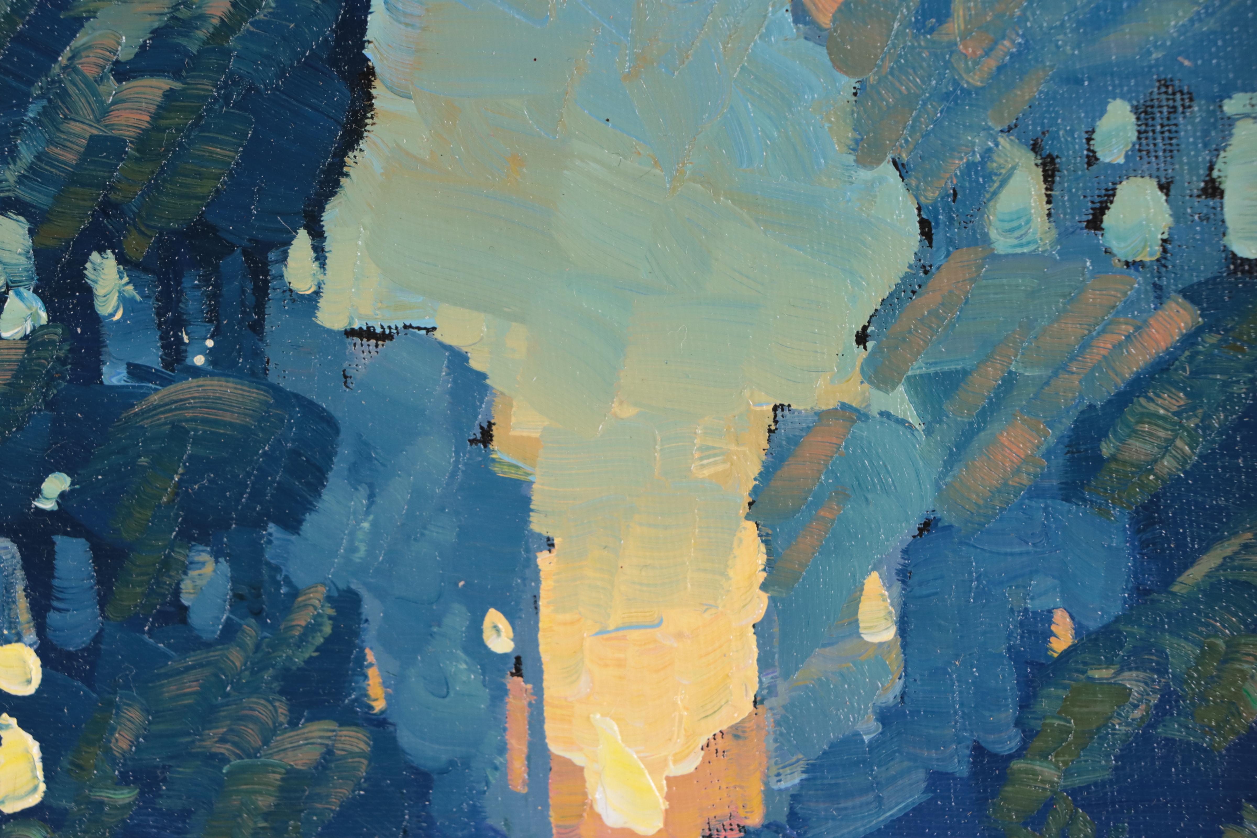 William Hawkins Nocturne Landscape Oil Painting, 2023