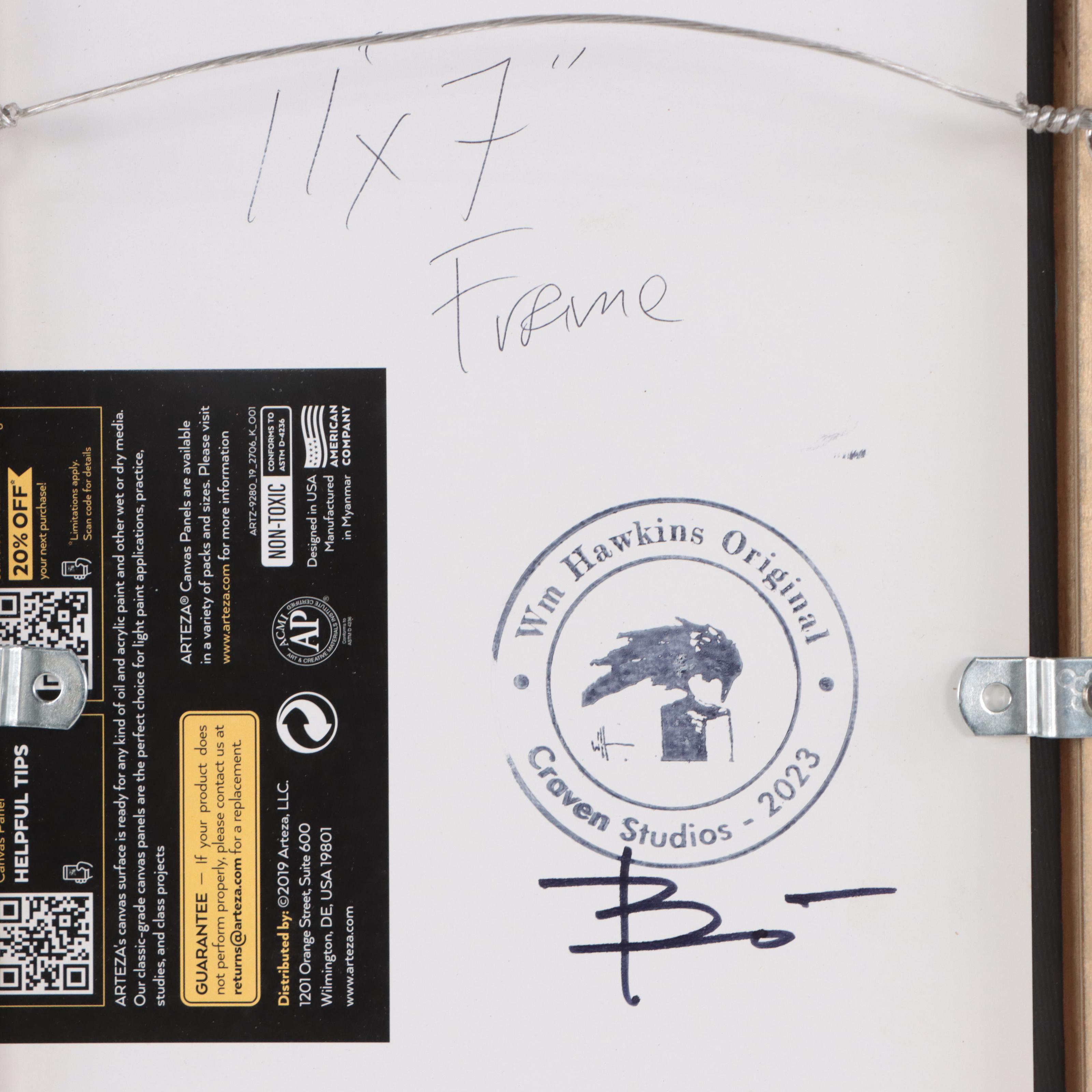 William Hawkins Nocturne Landscape Oil Painting, 2023