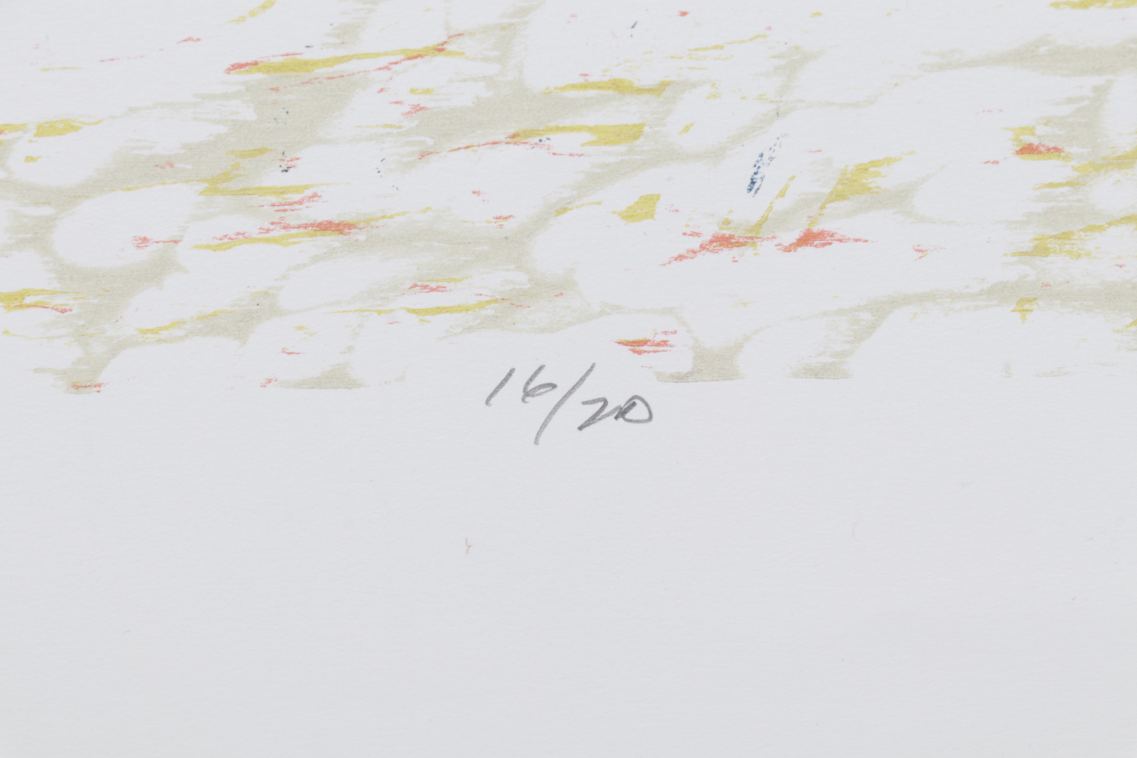 Sidney Chafetz Mishima Yukio Woodcut "The Quote," 1987