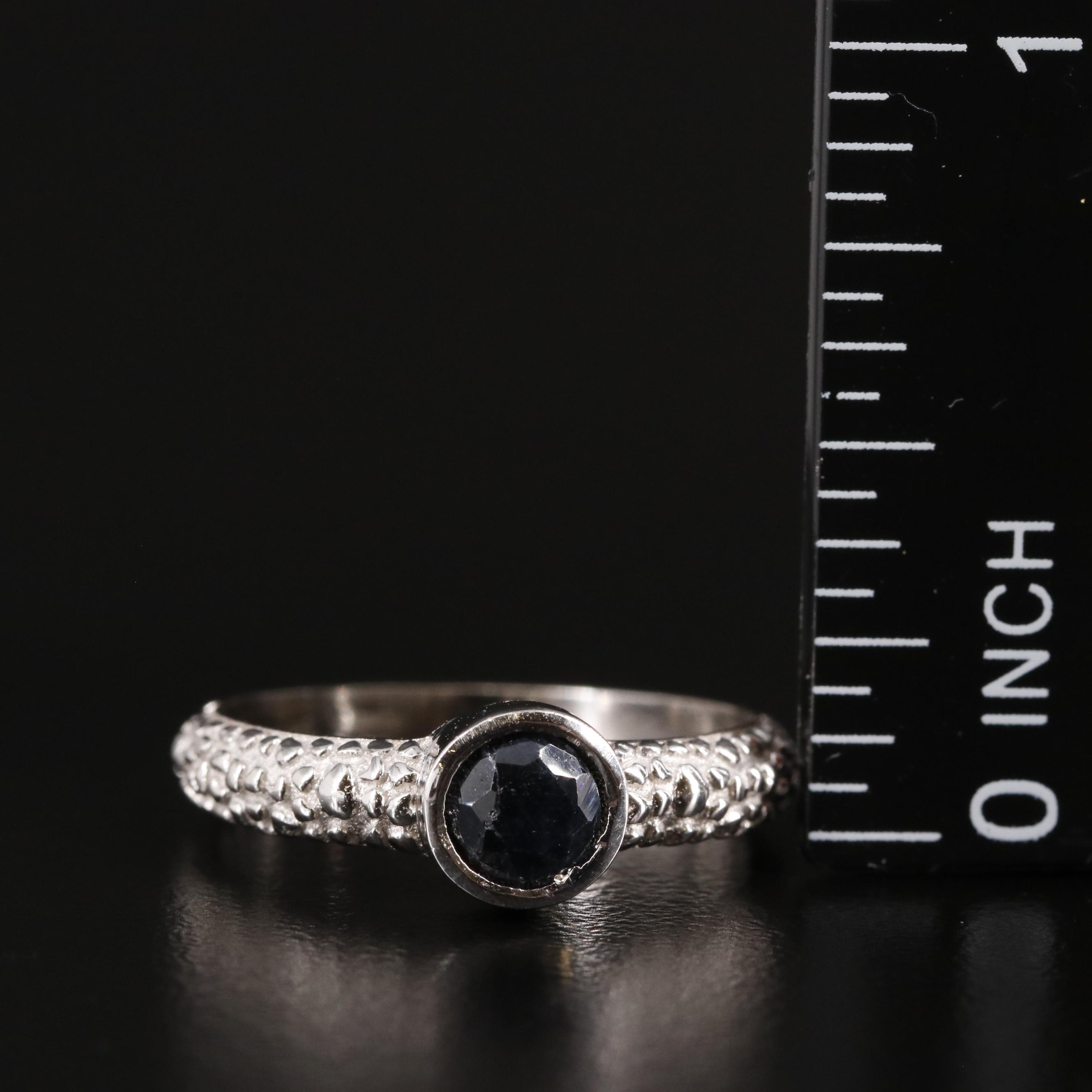 Sterling Sapphire Ring