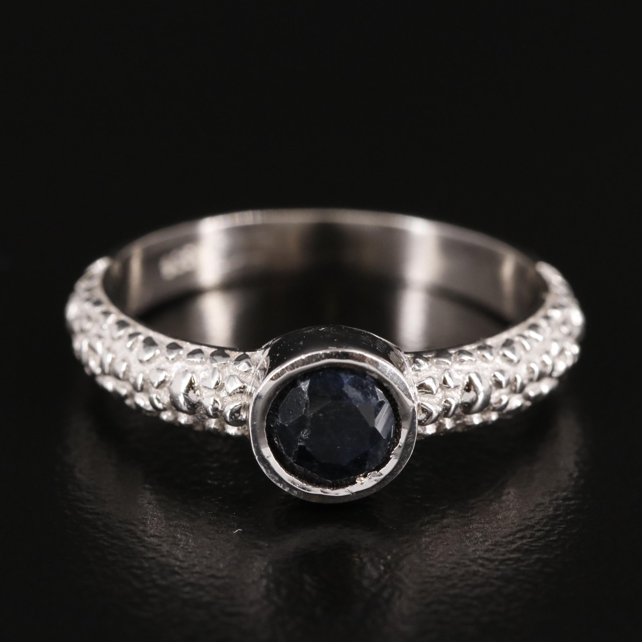 Sterling Sapphire Ring