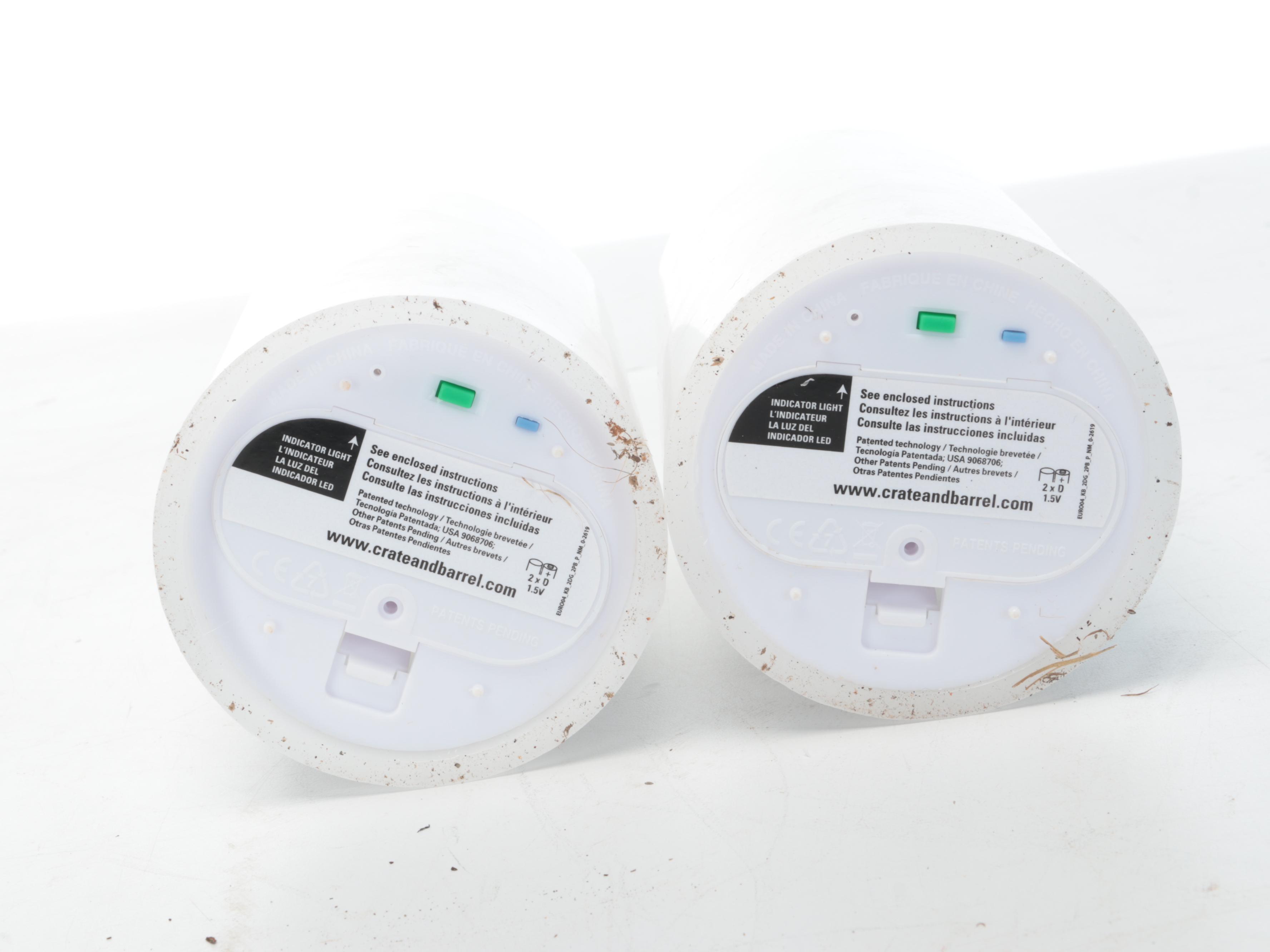 Crate & Barrel "Knox" and Other Metal Lanterns with Electric Candles