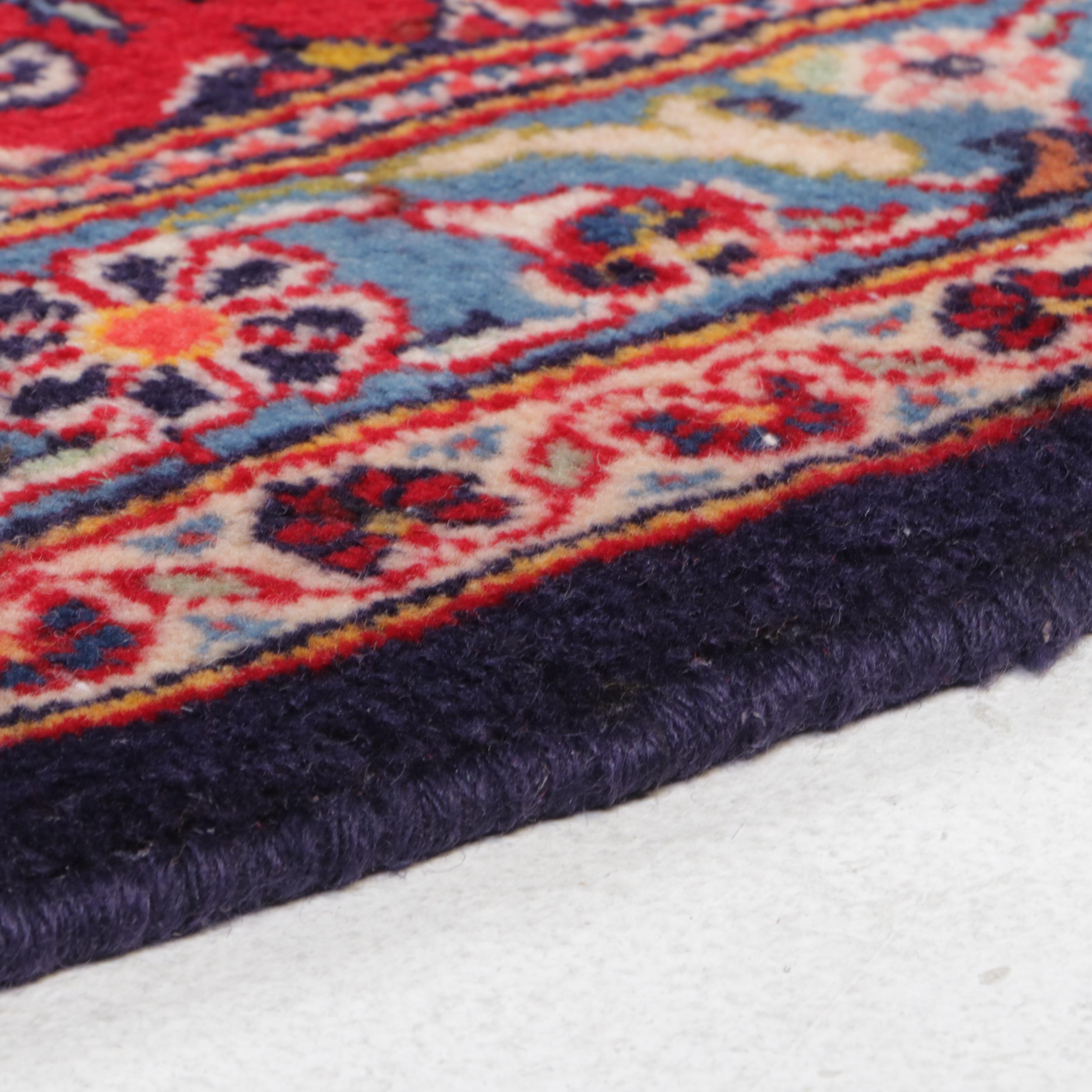 9'9 x 13'3 Hand-Knotted Persian Kashan Room Sized Rug